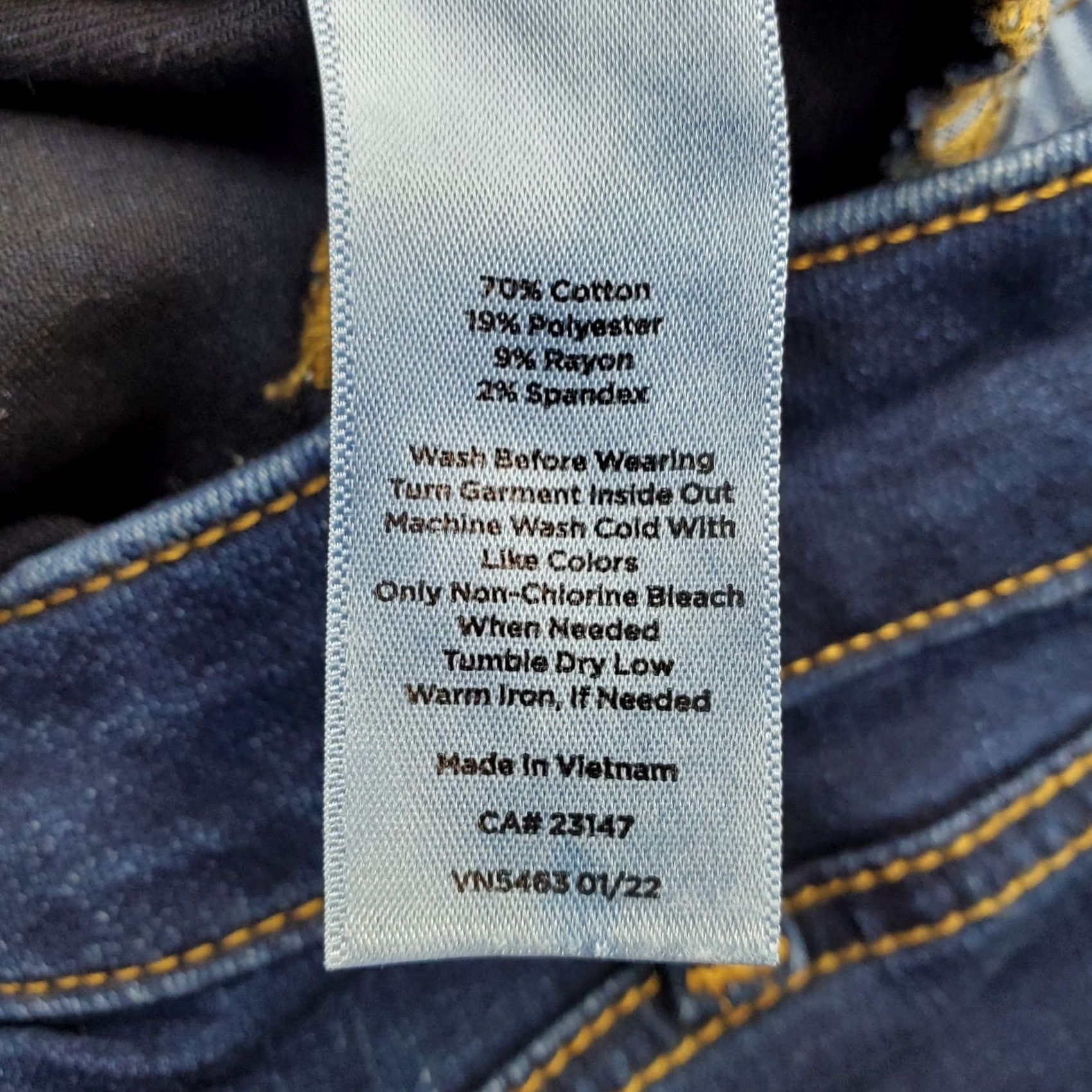 Talbots Talbots Womens Size 6 Jeans Blue Denim 5-Pocket Jegging Medium Wash Streetwear Pocket Zipper Button Stretch Regular 27.5 Inseam Size 28" / US 6 / IT 42 - 7 Thumbnail