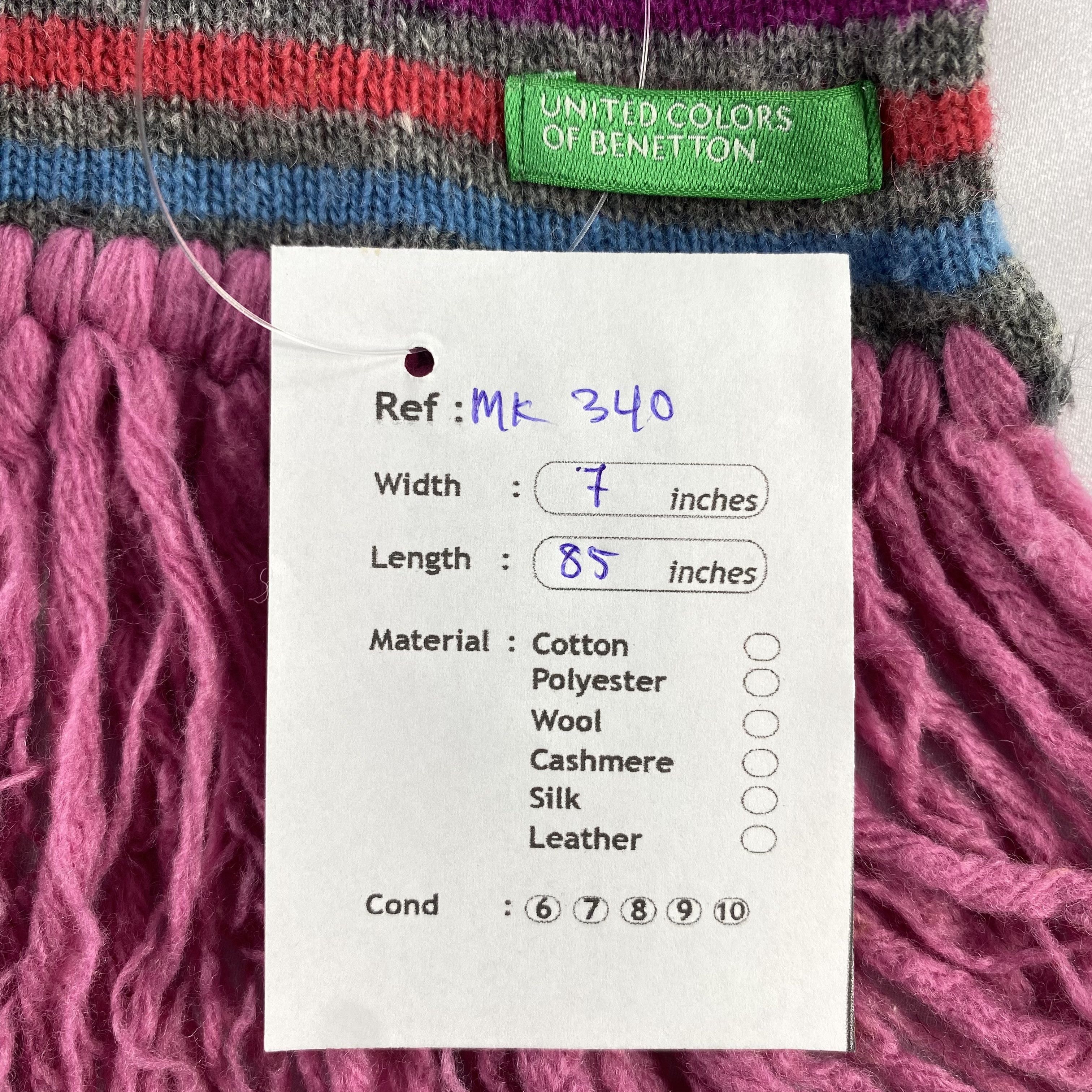 United Colors Of Benetton United Colors Of Benetton Scarf Neck Wrap Wool Muffler Size ONE SIZE - 6 Thumbnail