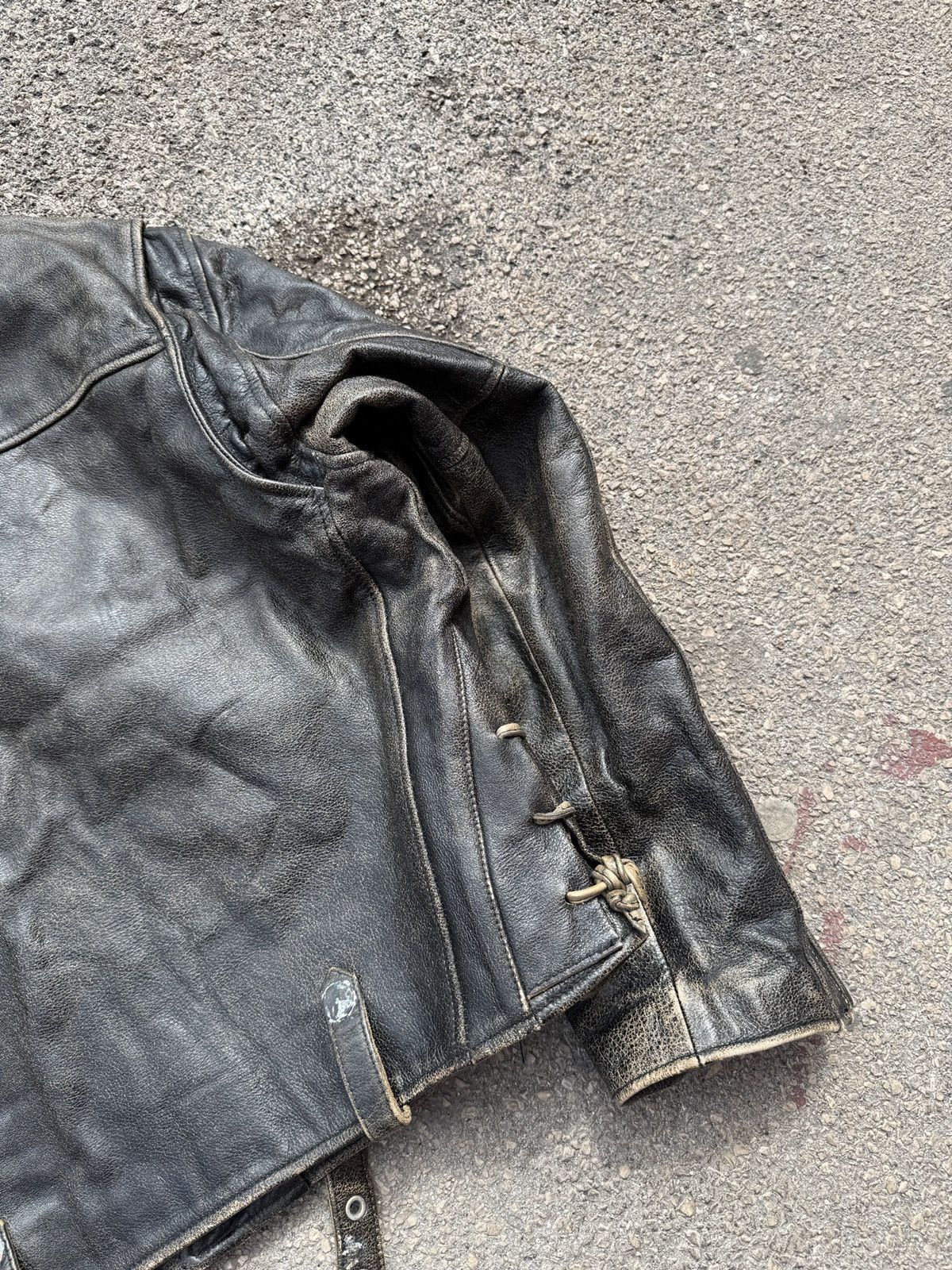 Emporio Armani Emporio Armani Archive Distressed Leather Pilot EA Test Piec Size US L / EU 52-54 / 3 - 15 Thumbnail