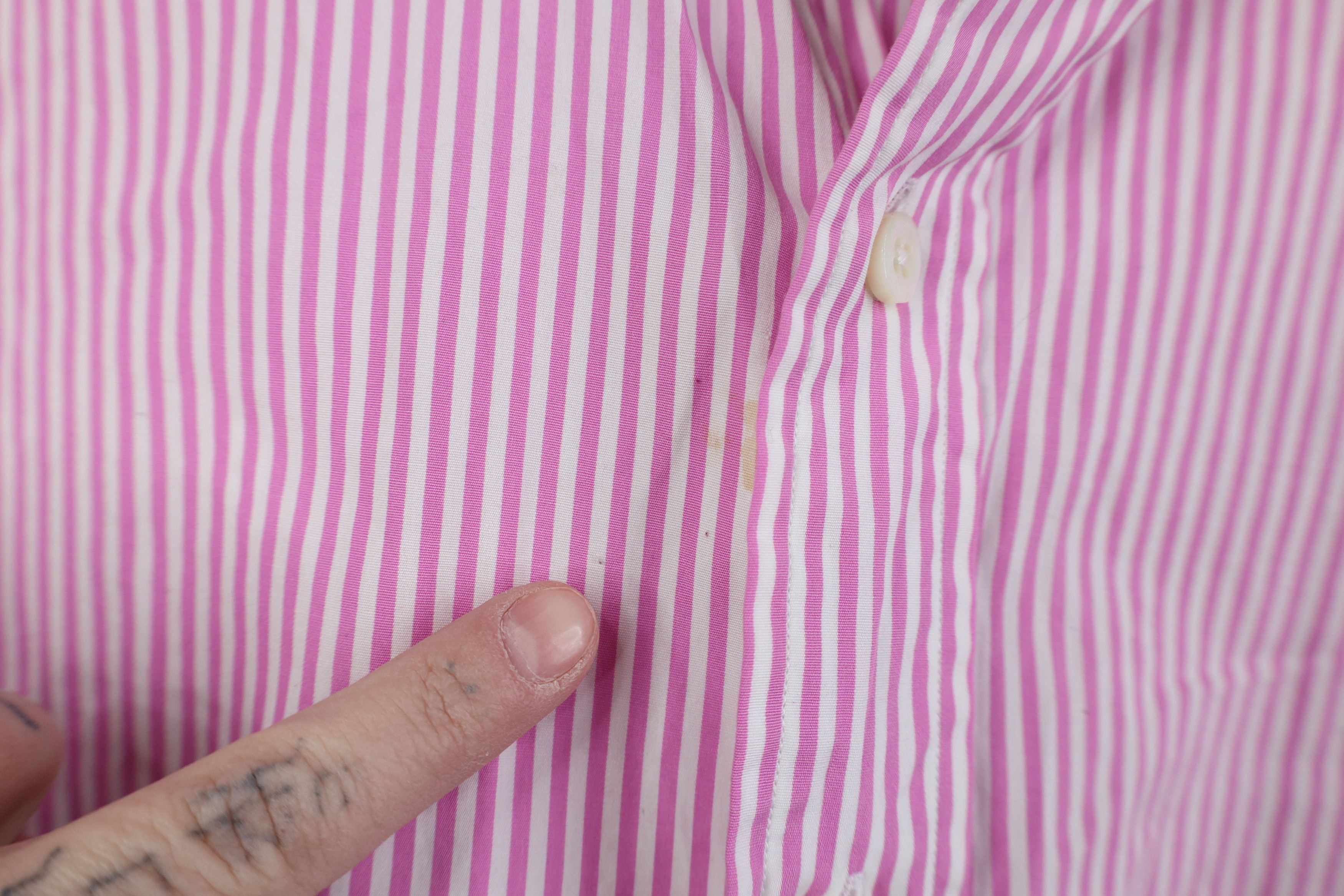 Ralph Lauren Vintage 90s Ralph Lauren Striped Collared Button Shirt Pink Size US M / EU 48-50 / 2 - 5 Thumbnail