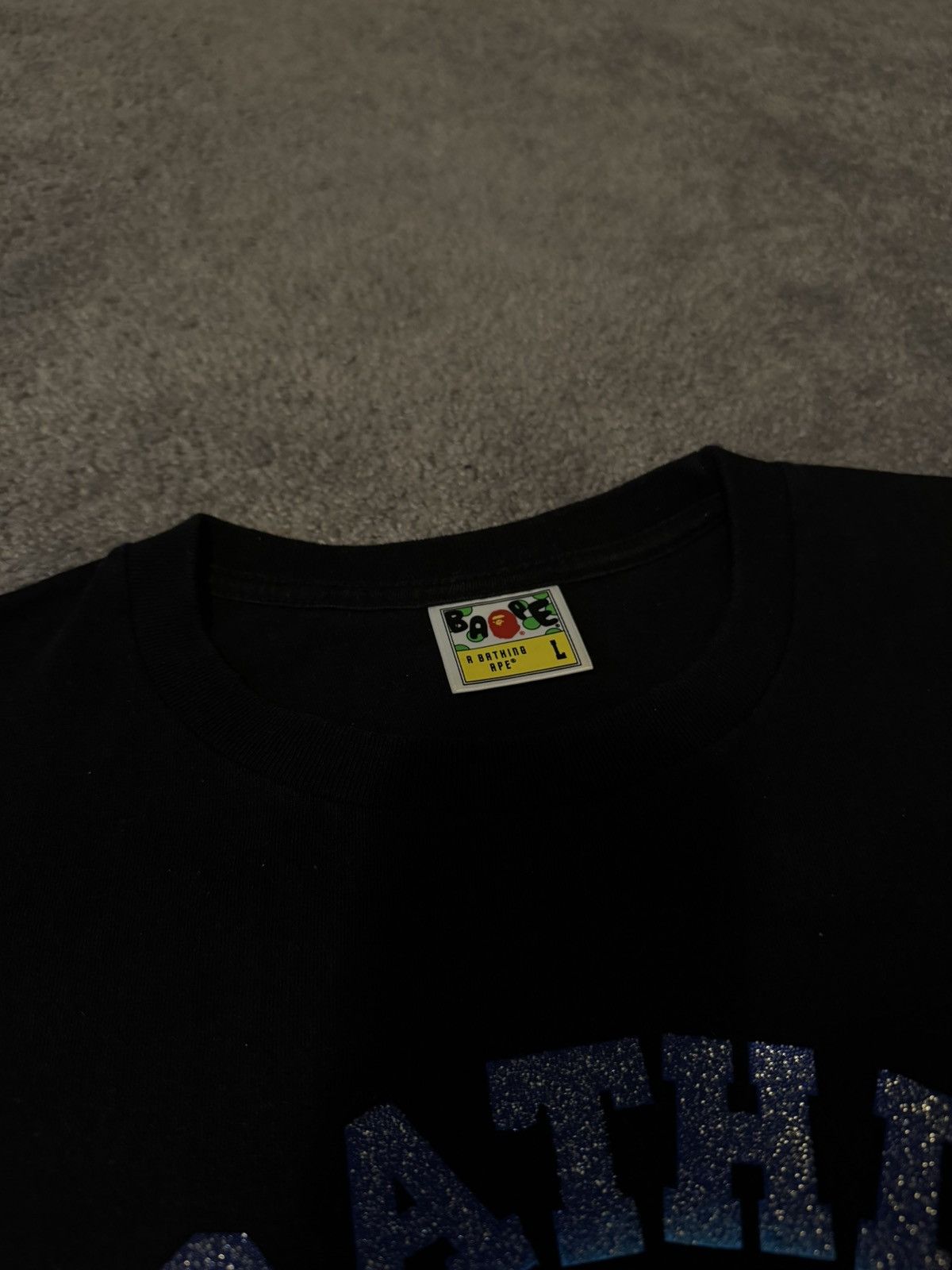 Bape Bape Glitter College Logo Tee Size US L / EU 52-54 / 3 - 3 Thumbnail