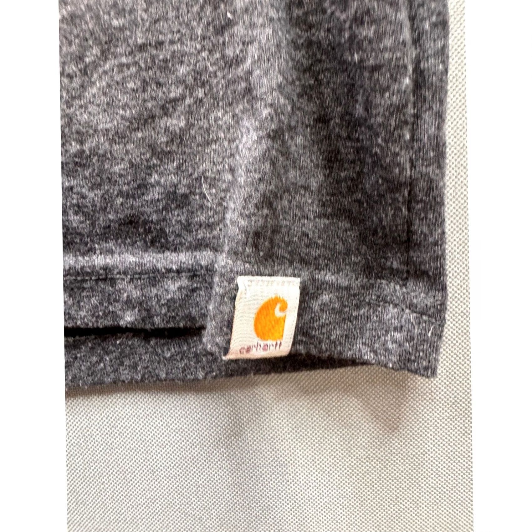 Carhartt Carhartt Long Sleeve T-Shirt Mens Charcoal Measure Twice Cut Once Graphic Crew Neck Size US S / EU 44-46 / 1 - 4 Thumbnail