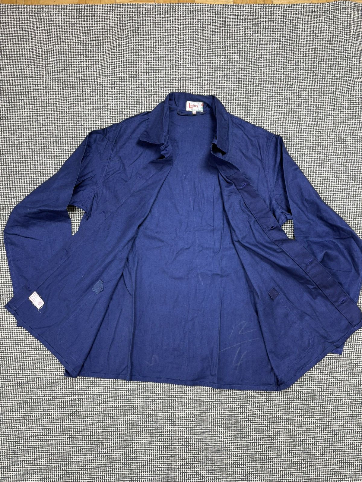 Vintage vintage French chore coat work jacket three pockets Size US M / EU 48-50 / 2 - 3 Thumbnail
