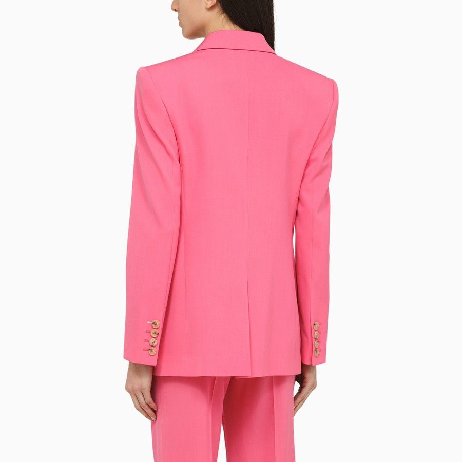 Stella McCartney o1d2blof1024 Wool Single-breasted Jacket in Pink Size M / US 6-8 / IT 42-44 - 3 Thumbnail
