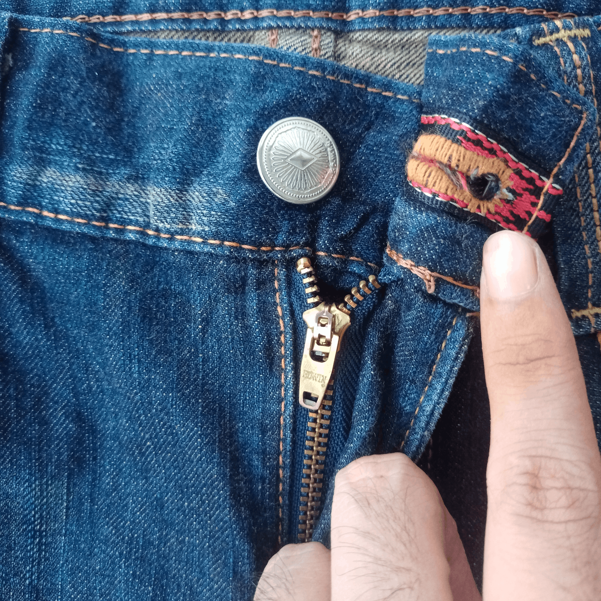 Edwin × Japanese Brand Exclusive Vintage Japan Edwin XV Distressed Baggy Jeans Size US 38 / EU 54 - 3 Thumbnail