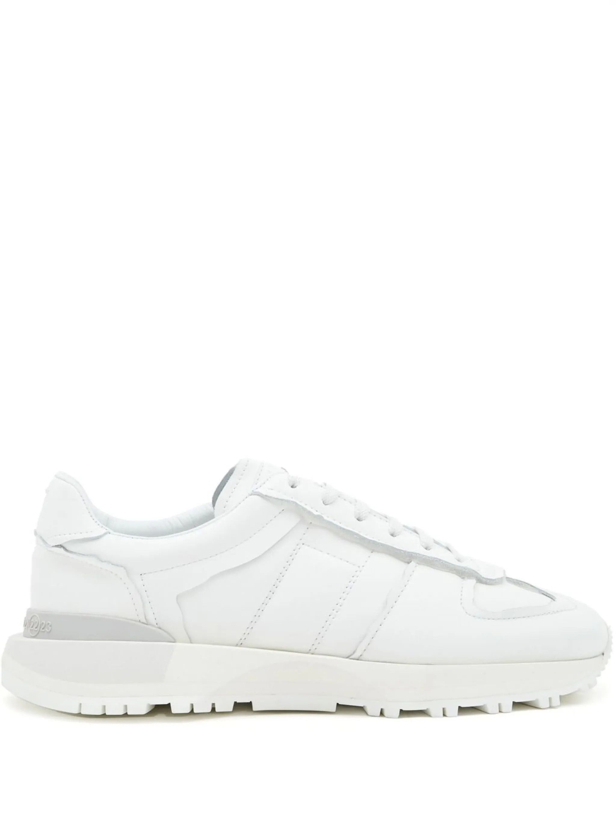 Maison Margiela oc11z0325 Seam-Detail Low-Top Sneakers in White Size US 8 / IT 38 - 1 Thumbnail
