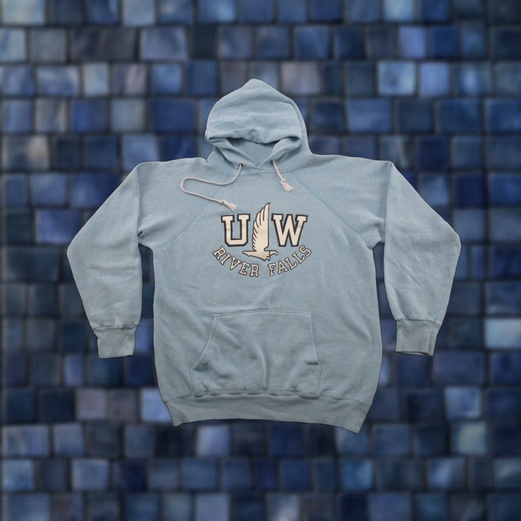 Champion VINTAGE Champion Hoodie Mens Shirt 80s University Blue River Falls Size M Size US M / EU 48-50 / 2 - 1 Thumbnail