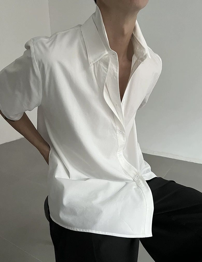 Japanese Brand × Vintage Cleanfit retro fashion double collar shirt Size US M / EU 48-50 / 2 - 3 Thumbnail