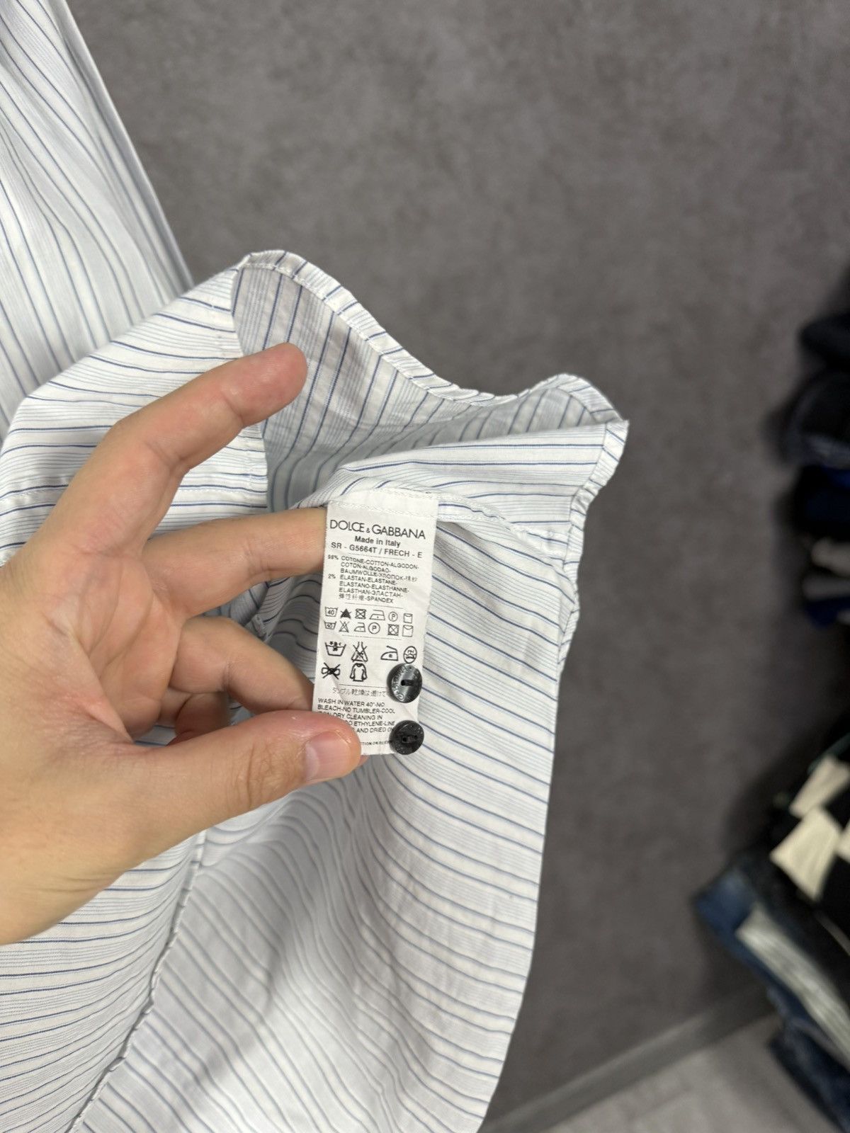 Dolce & Gabbana D&G Dolce & Gabbana luxury designer striped shirt Size US M / EU 48-50 / 2 - 4 Thumbnail