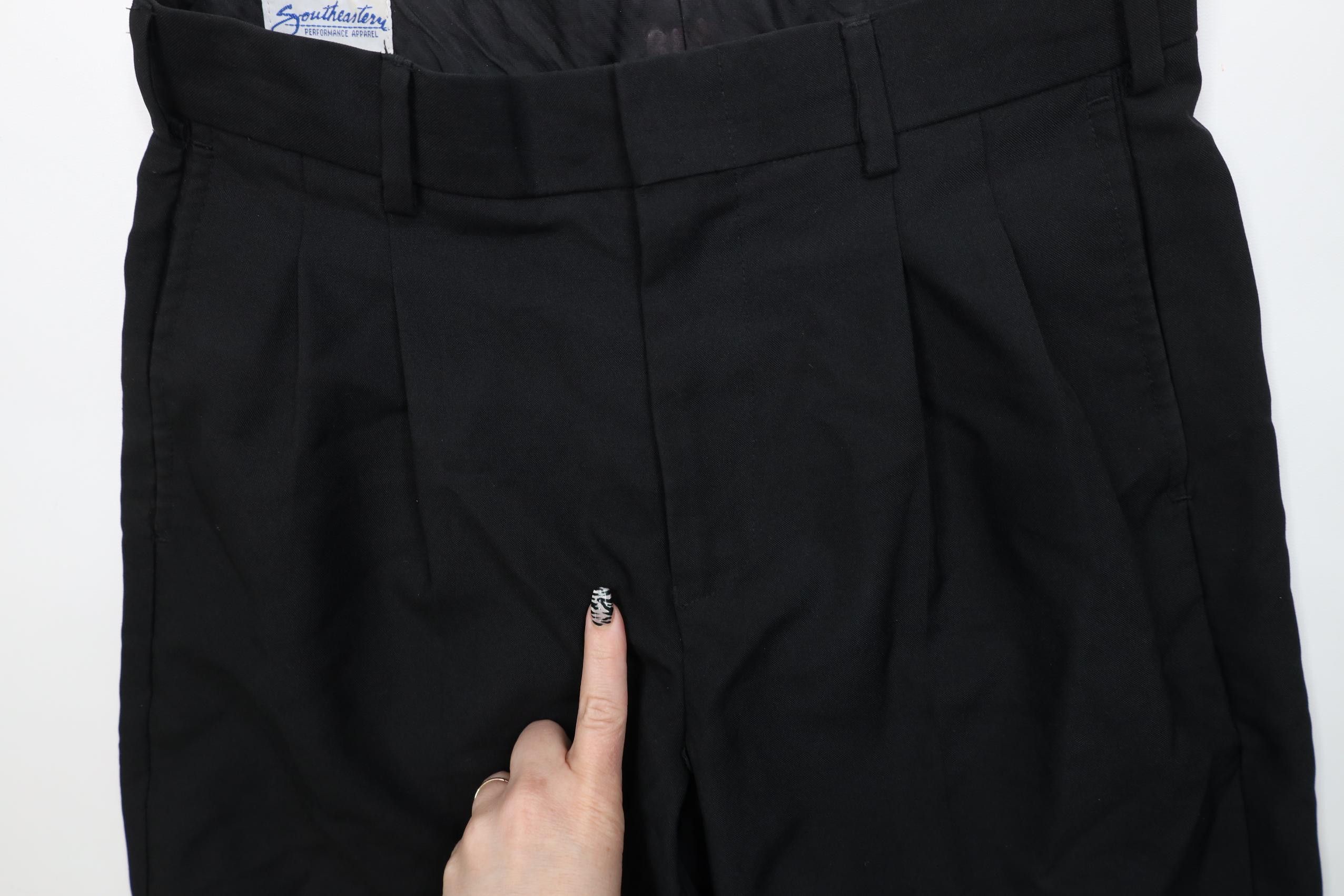 Vintage Vintage 90s Streetwear Knit Chino Pants Trousers Black Size US 30 / EU 46 - 6 Thumbnail