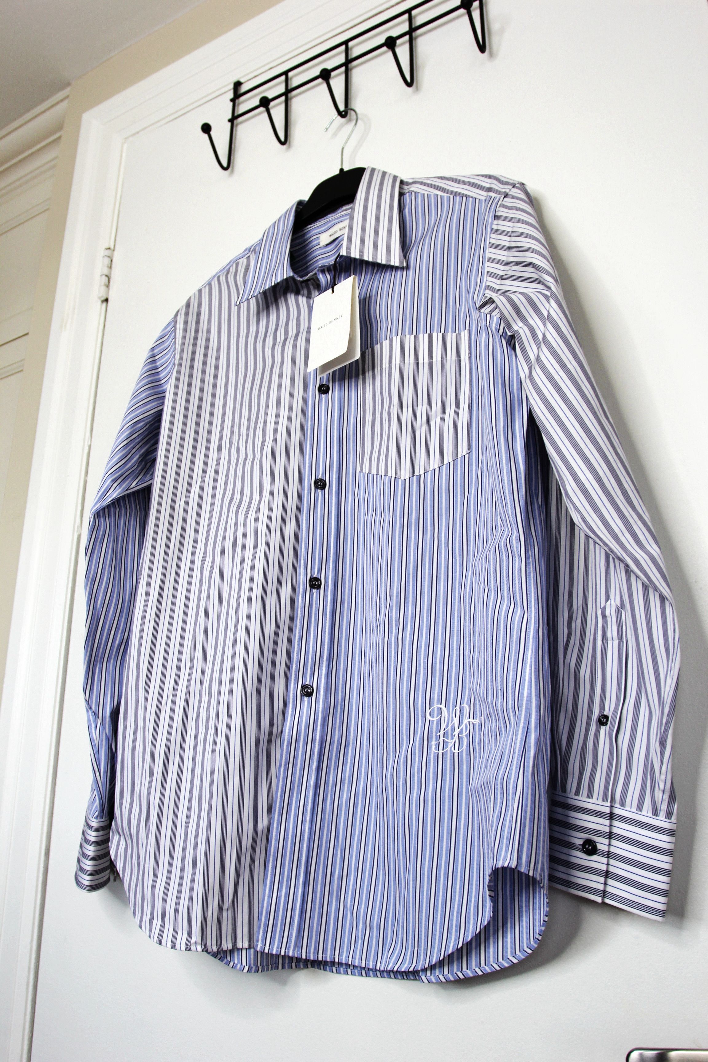 Wales Bonner BNWT AW24 WALES BONNER STRIPED SHIRTING MAJESTY SHIRT 46 Size US S / EU 44-46 / 1 - 5 Thumbnail