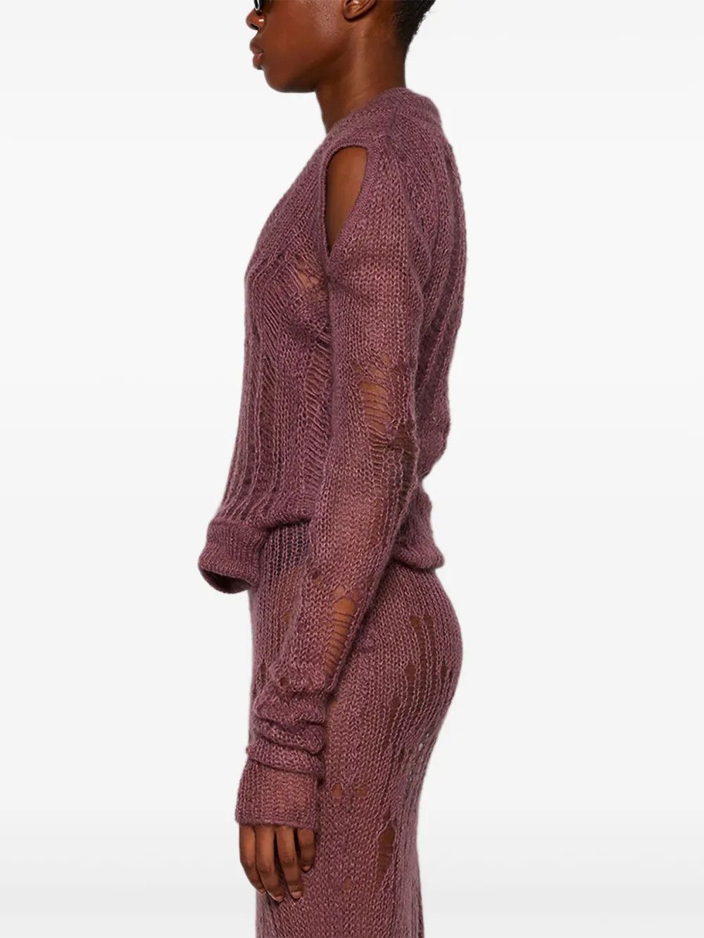 Rick Owens o1mle0426 Spider Banana Sweater in Pink Size L / US 10 / IT 46 - 4 Thumbnail
