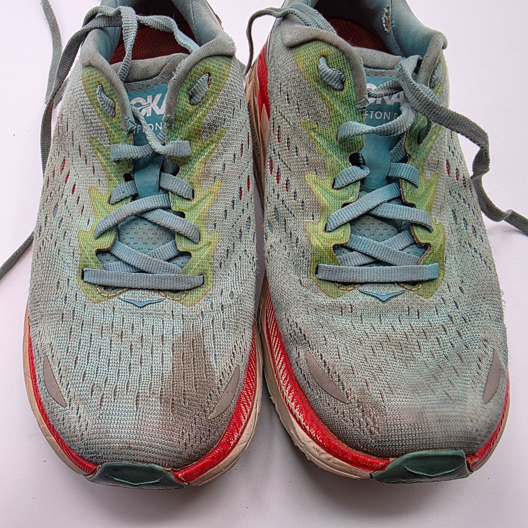 Hoka Hoka One One Clifton 8 Womens Size 5.5 B Aqua Green Athletic Size US 5.5 / IT 35.5 - 10 Thumbnail