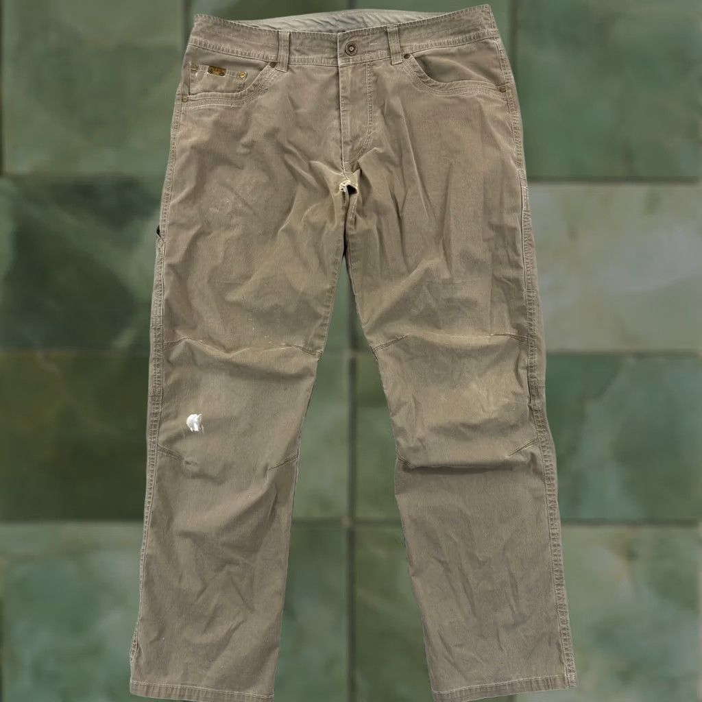 Vintage Kuhl Revolvr Pants Mens 36x32 Tan Straight Hiking Trail Camping Outdoor Casual Size US 36 / EU 52 - 1 Thumbnail