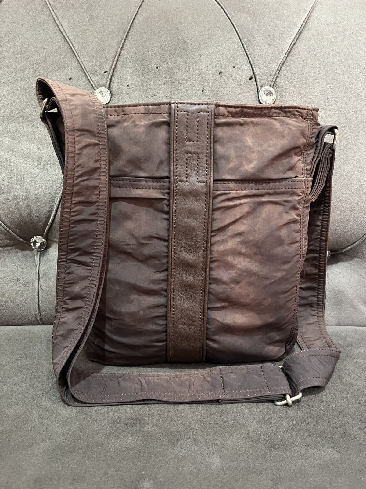 Hermes Auth HERMES Acapulco Bandouliere Shoulder Bag Nylon Brown Size ONE SIZE - 2 Thumbnail