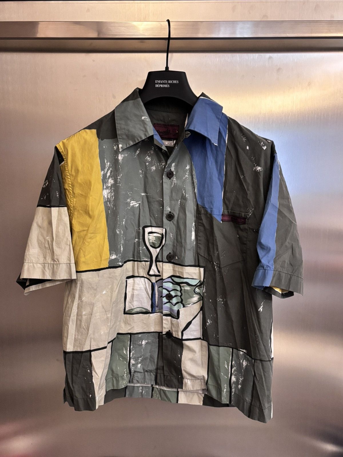 Prada 2017 wine painting shirt