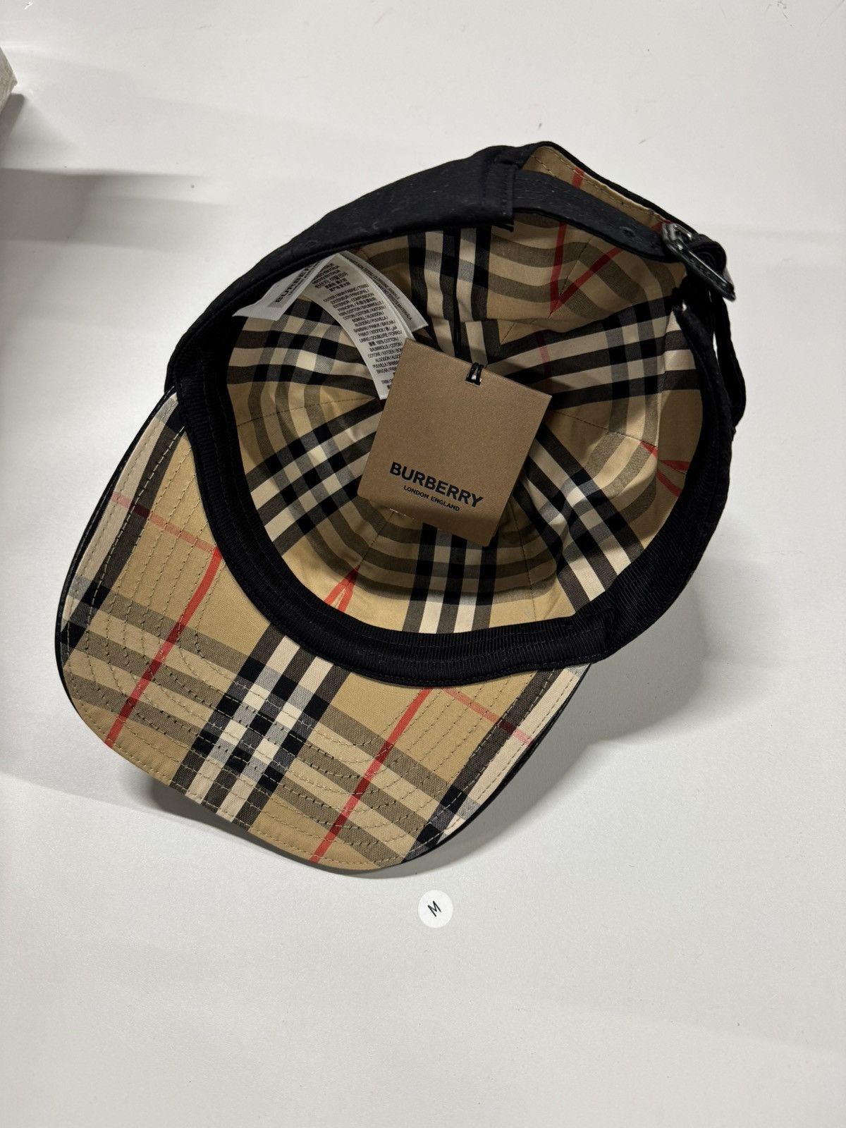 Burberry Burberry Check Baseball Cap NEW 475$ Size ONE SIZE - 2 Thumbnail