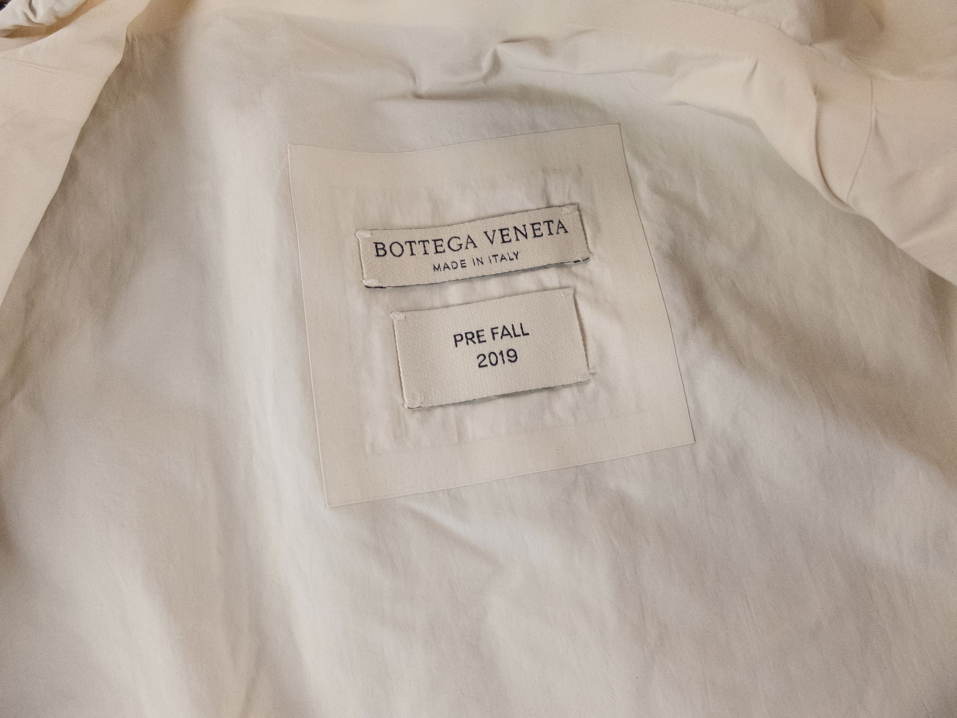 Bottega Veneta BOTTEGA VENETA cream tech nylon hooded jacket 50 Medium q Size US M / EU 48-50 / 2 - 8 Thumbnail