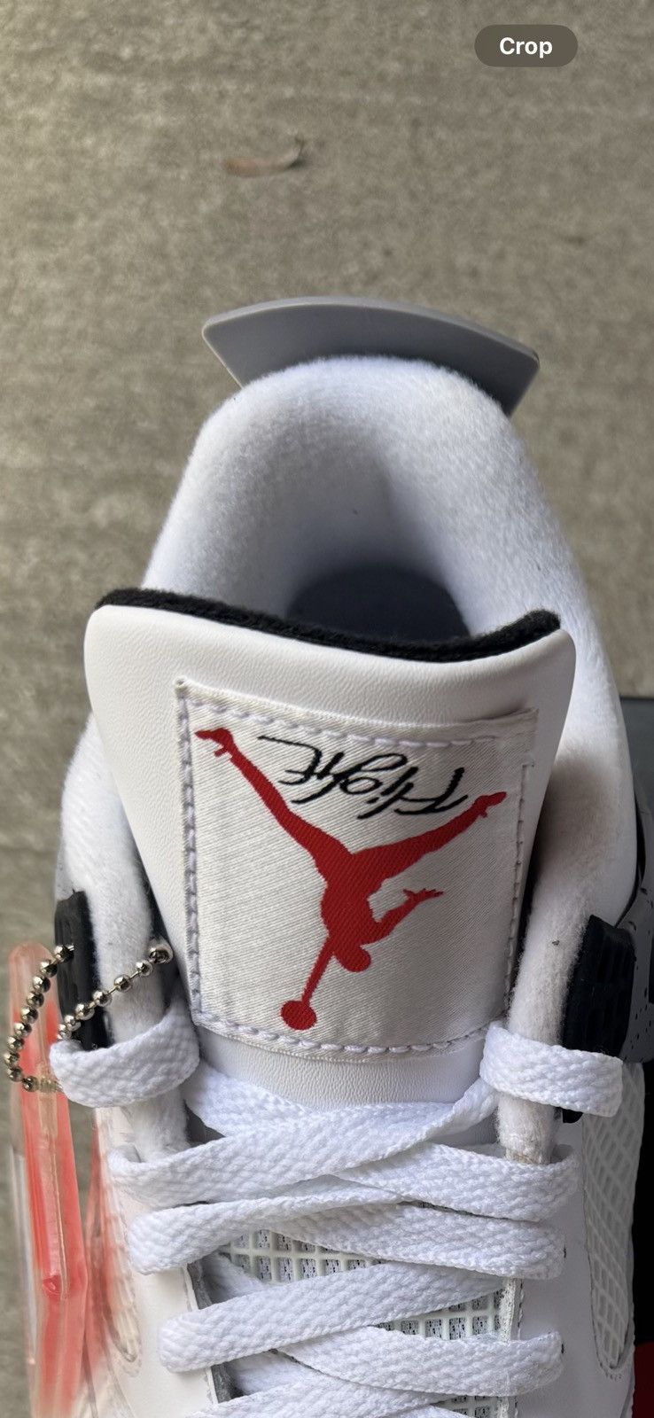 Jordan Brand * FACTORY ERROR * JORDAN 4 RETRO WHITE CEMENT 2012 SIZE 10.5 Size US 10.5 / EU 43-44 - 5 Thumbnail