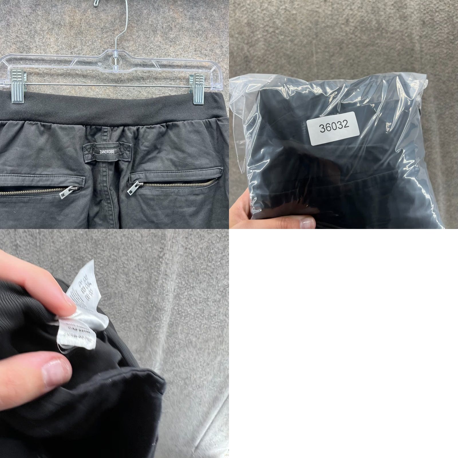 Zanerobe Zanerobe Pants Mens 32 Black Jogger Zip Detail Stretch Casual Sureshot Tapered Size US 32 / EU 48 - 8 Thumbnail