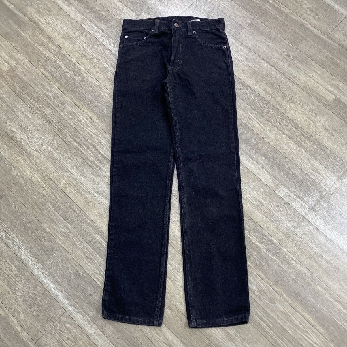 Levi's Vintage Clothing 1990s Vintage Levis 505 USA 303 Solid Black Straight Jeans Size US 30 / EU 46 - 1 Thumbnail
