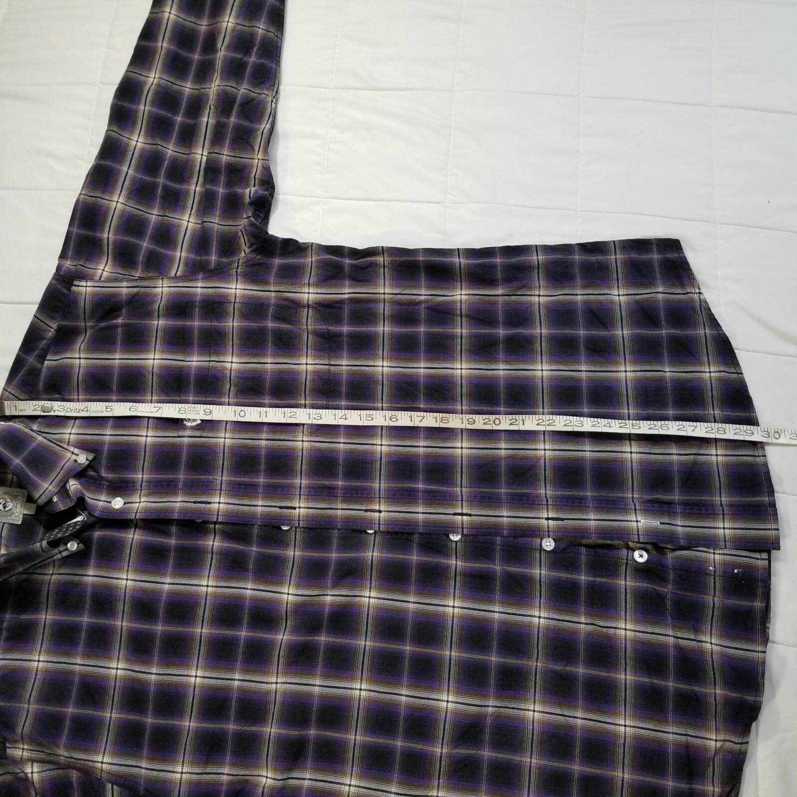 CINCH Cinch Small Purple Plaid Long Sleeve Button Down Size US S / EU 44-46 / 1 - 7 Thumbnail
