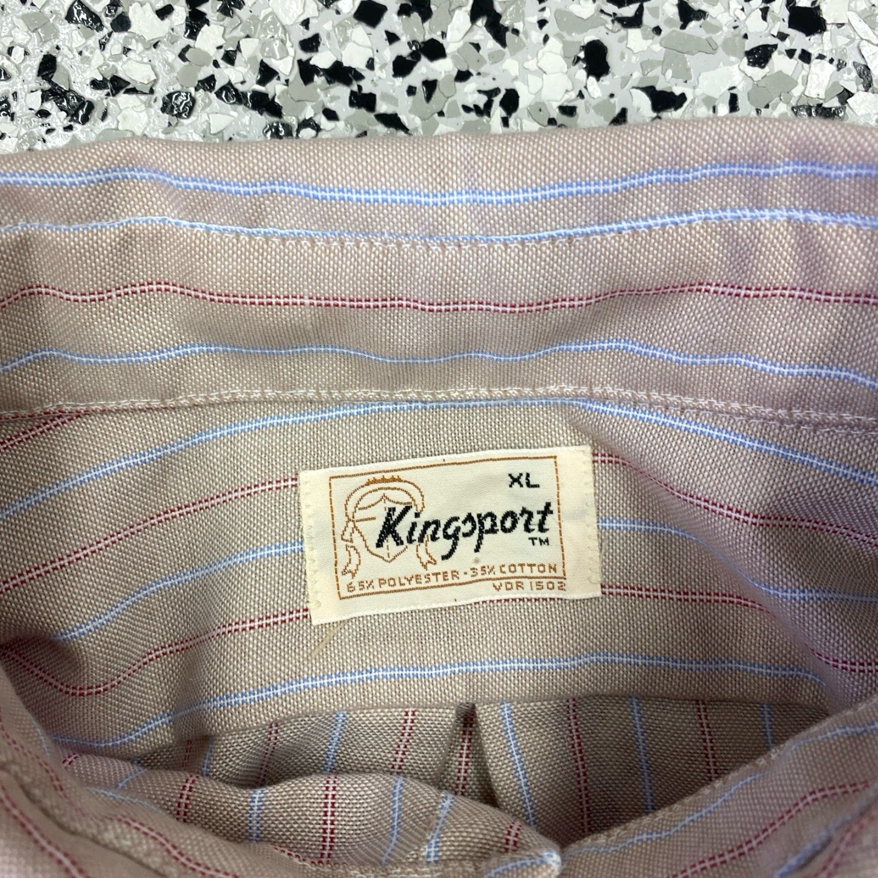 Vintage VINTAGE Kingsport Shirt Men XL White Button-Front Disco 70s 80s Camp Knit Retro Spread Look Size US XL / EU 56 / 4 - 2 Thumbnail