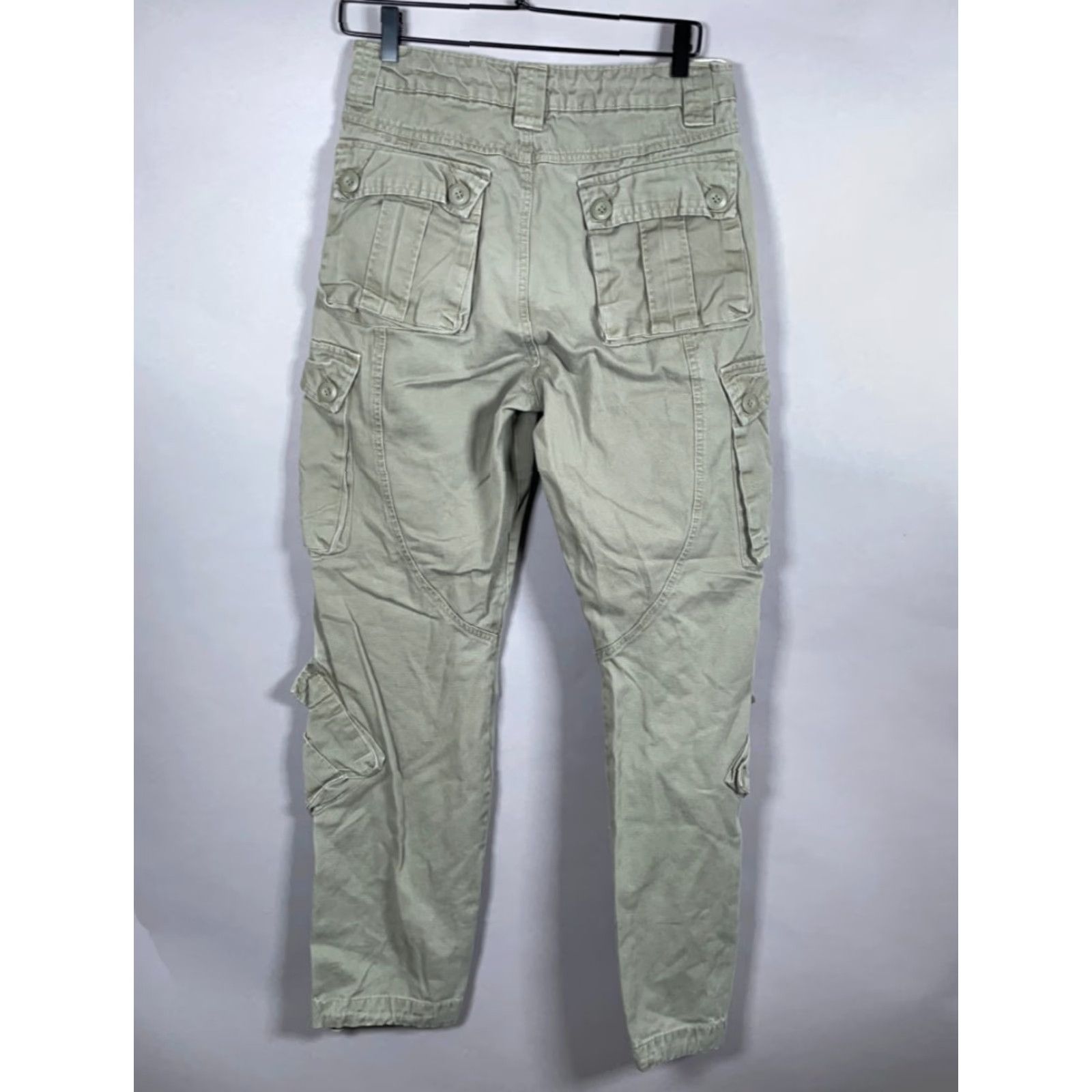 Vintage VINTAGE Matchstick Men's Cargo Pants Casual Workwear Green 30 x 31 Military Style Size US 30 / EU 46 - 2 Thumbnail