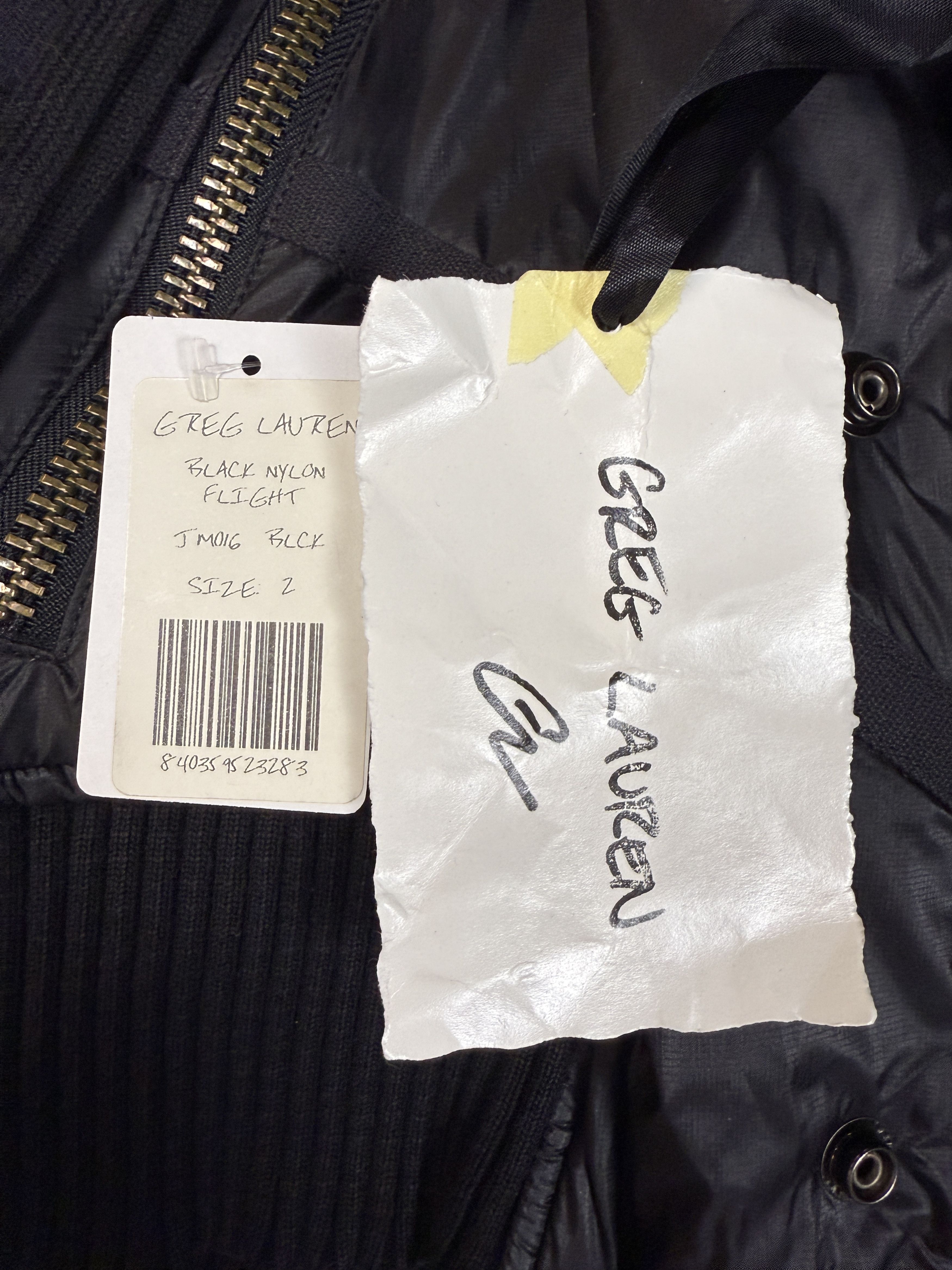 Greg Lauren $1350 Greg Lauren Black Nylon Flight Jacket Size US M / EU 48-50 / 2 - 8 Thumbnail