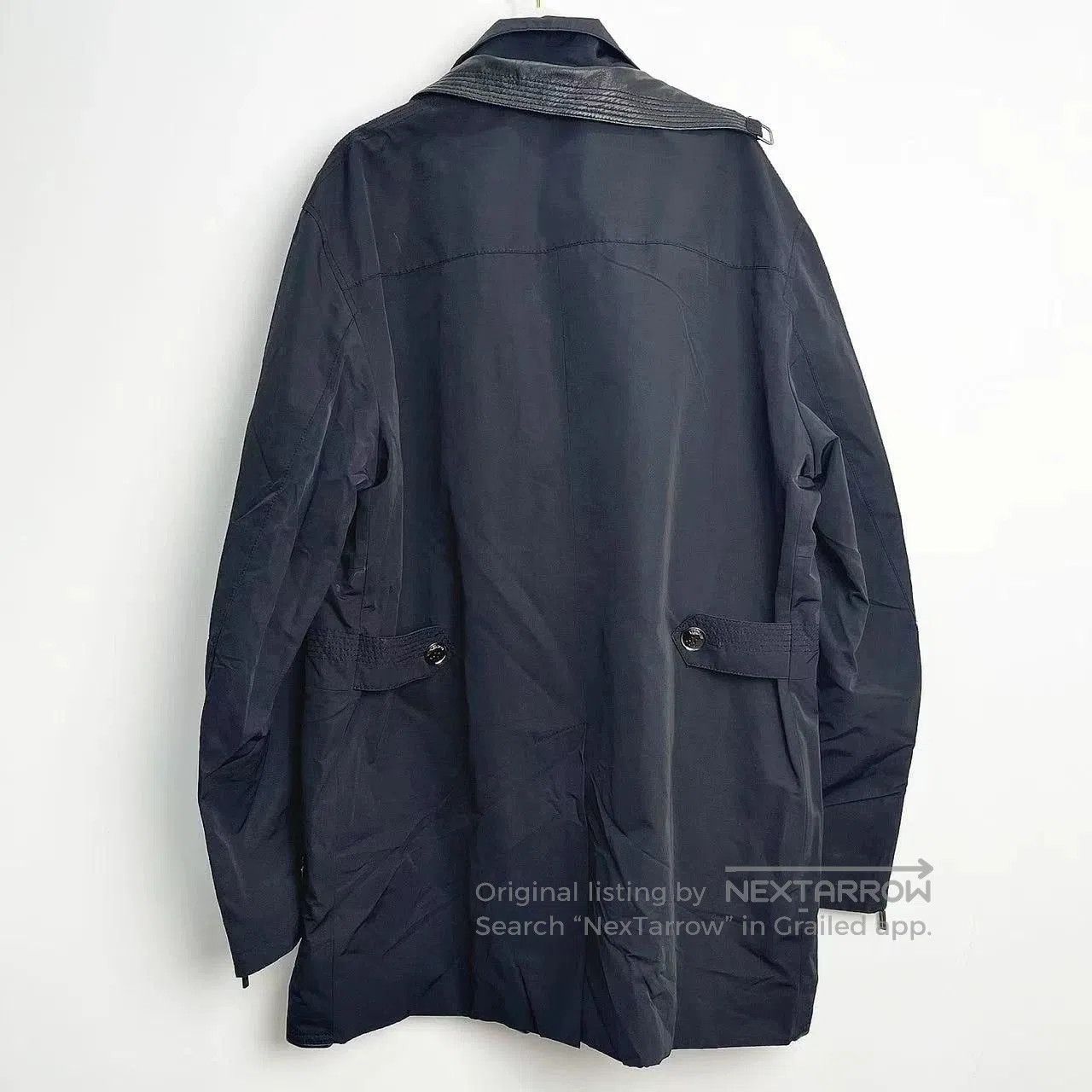Versace Versace Black Mid-Length Leather Collar Coat. Size US L / EU 52-54 / 3 - 7 Thumbnail