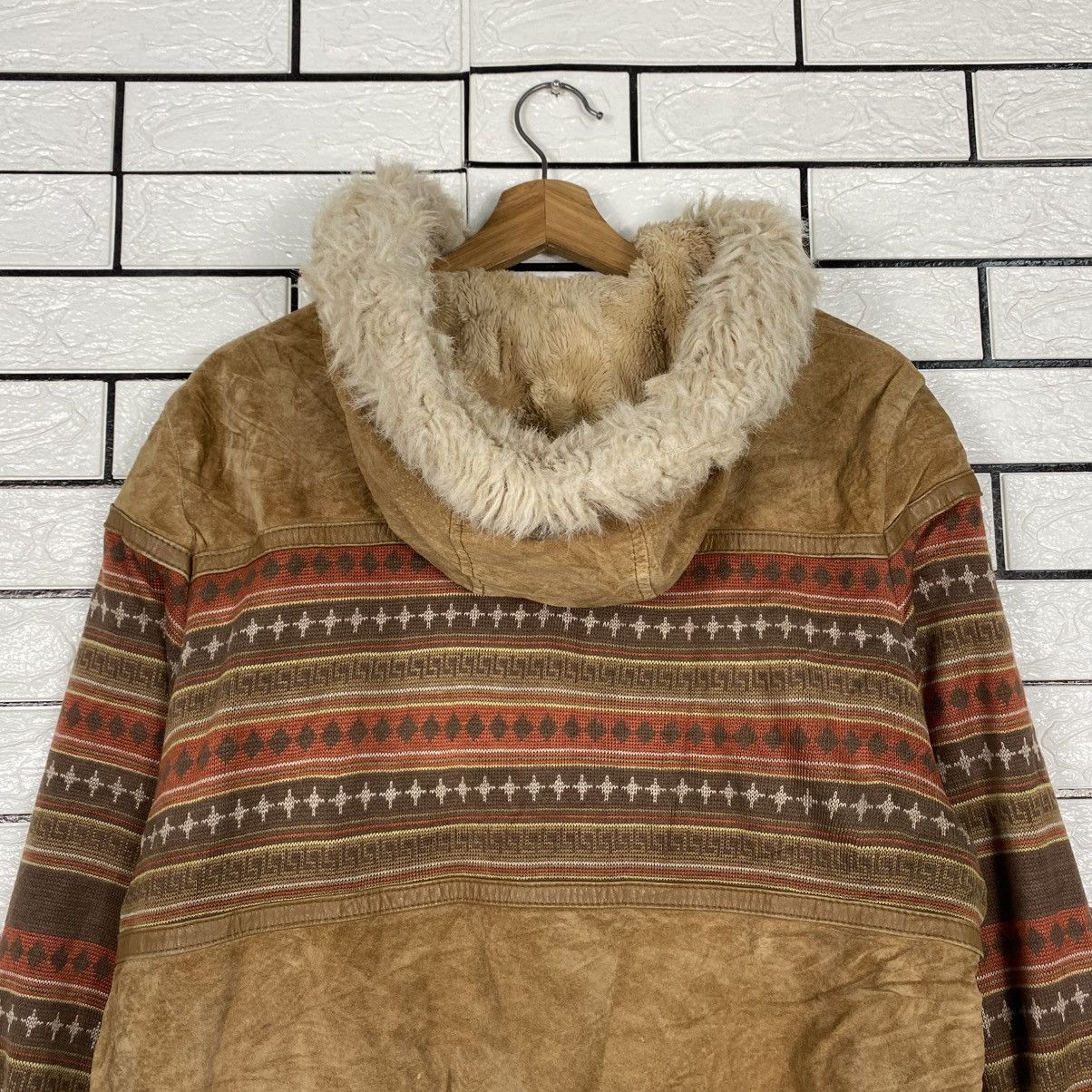 Issey Miyake Vintage Leather Jacket Navajo Design Parts Move Up Club Size US M / EU 48-50 / 2 - 10 Thumbnail