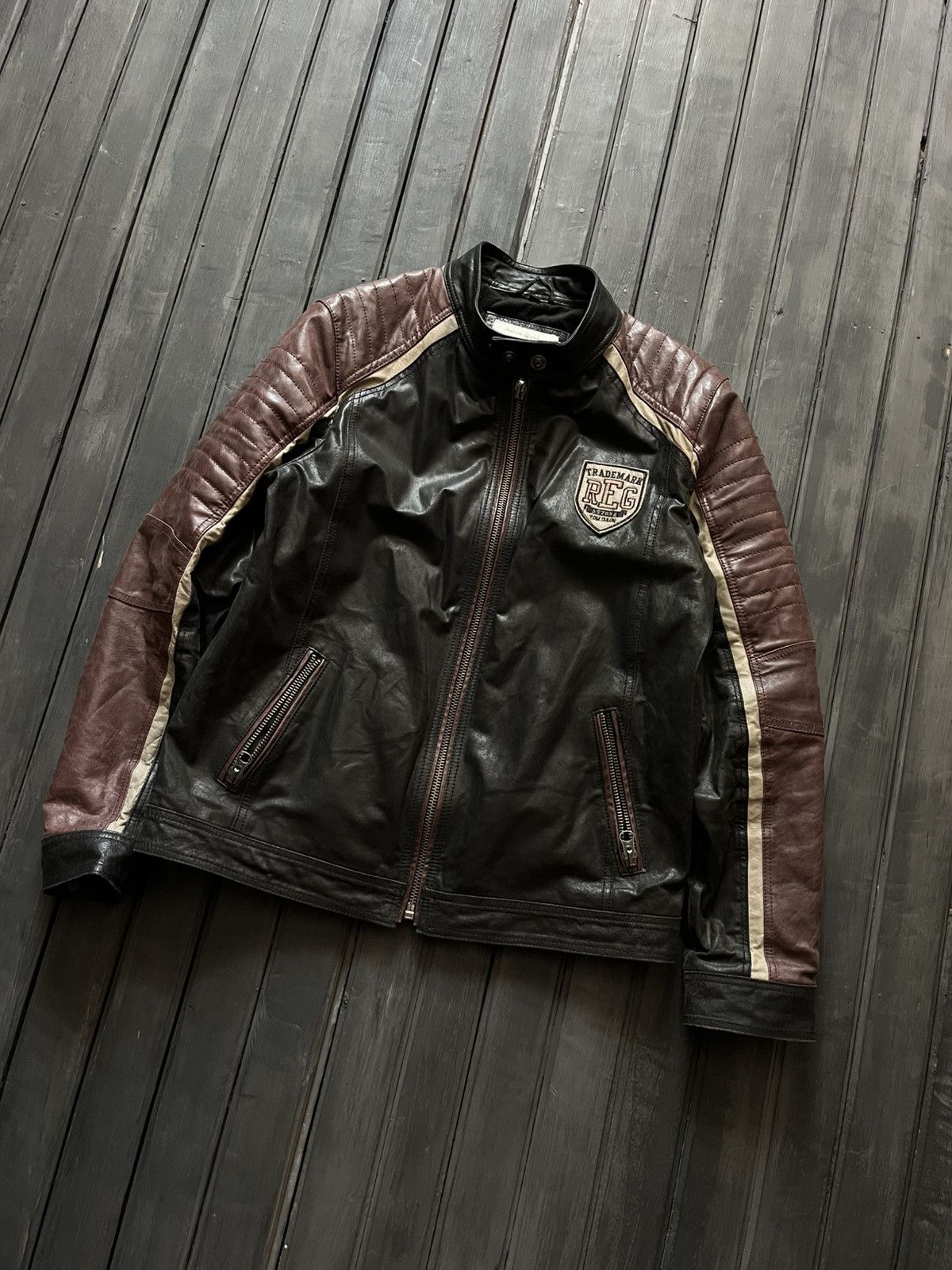 Japanese Brand VTG BALENCIAGA OPIUM CARTI STYLE CROPPED LEATHER JACKET Y2K Size US M / EU 48-50 / 2 - 3 Thumbnail