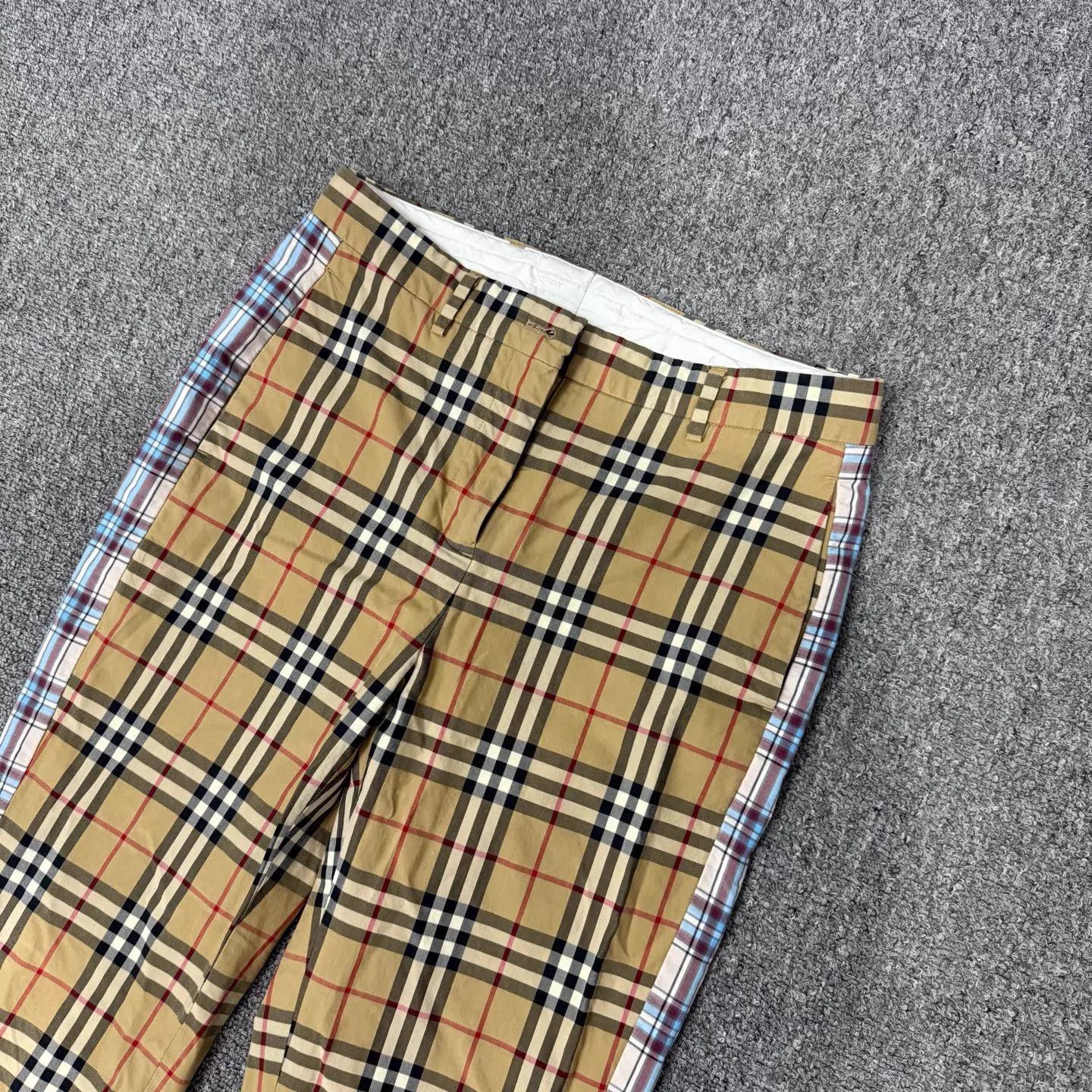 Burberry Burberry Classic Check Silk Trousers UK6 99 New Size 26" / US 2 / IT 38 - 3 Thumbnail