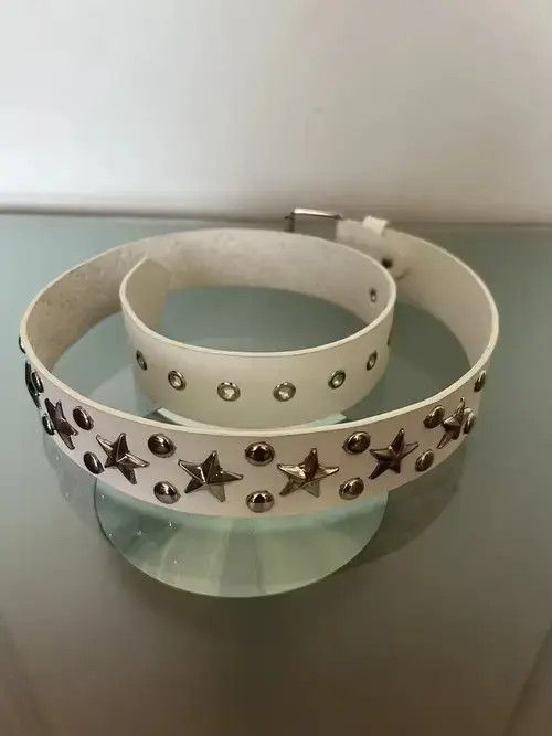 Other Star Studded Belt (white) Size ONE SIZE - 1 Thumbnail
