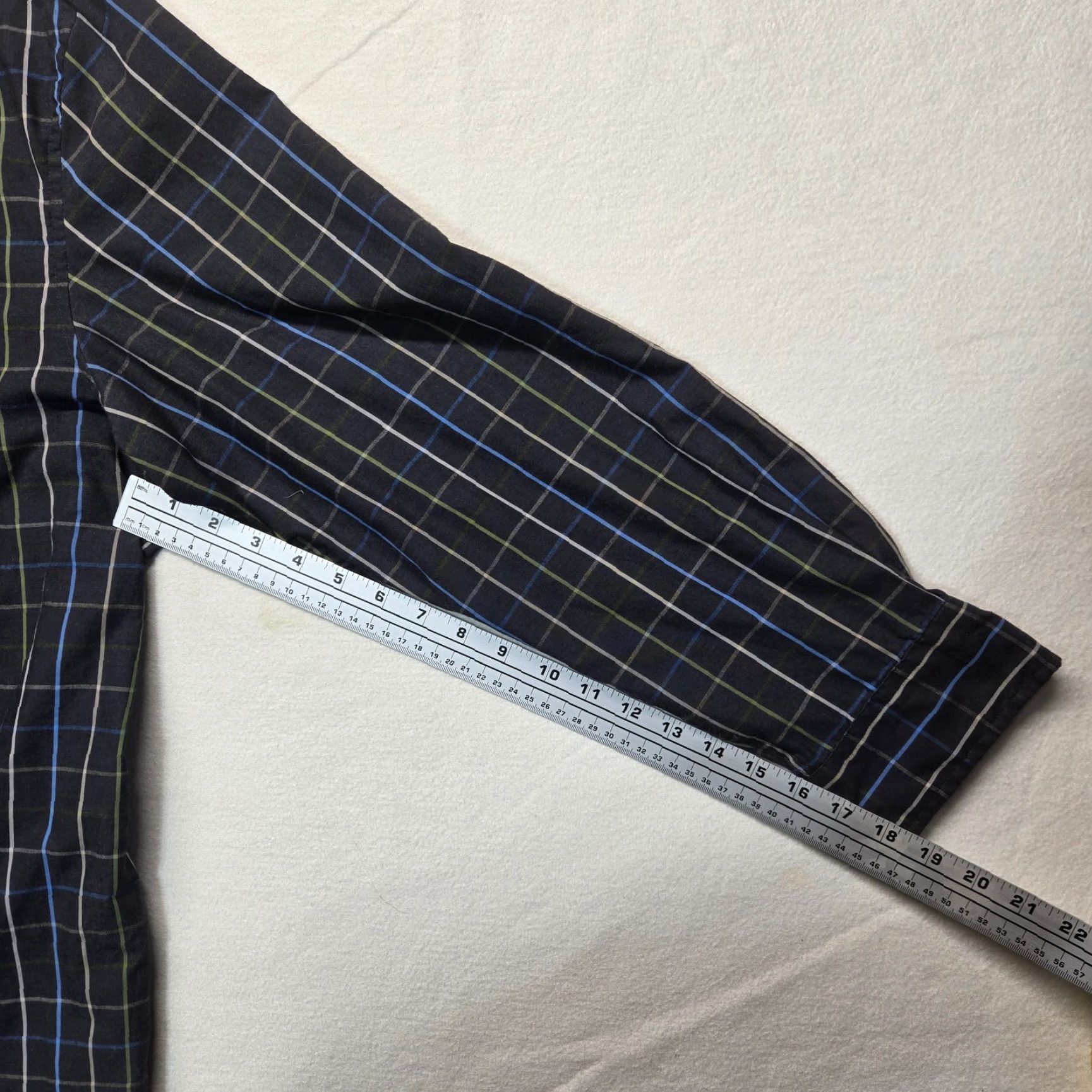 Vintage Saddlebred Shirt Black Checkered Button-Up Long Sleeve Easy Care 2XL Men’s Shirt Black 2XL Mens Size US XXL / EU 58 / 5 - 5 Thumbnail