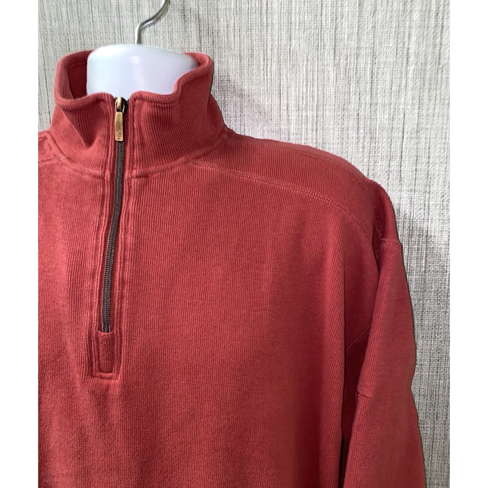 Tommy Bahama Tommy Bahama Mens Red 1/2 Zip Pullover Sweater Size L Size US L / EU 52-54 / 3 - 2 Thumbnail