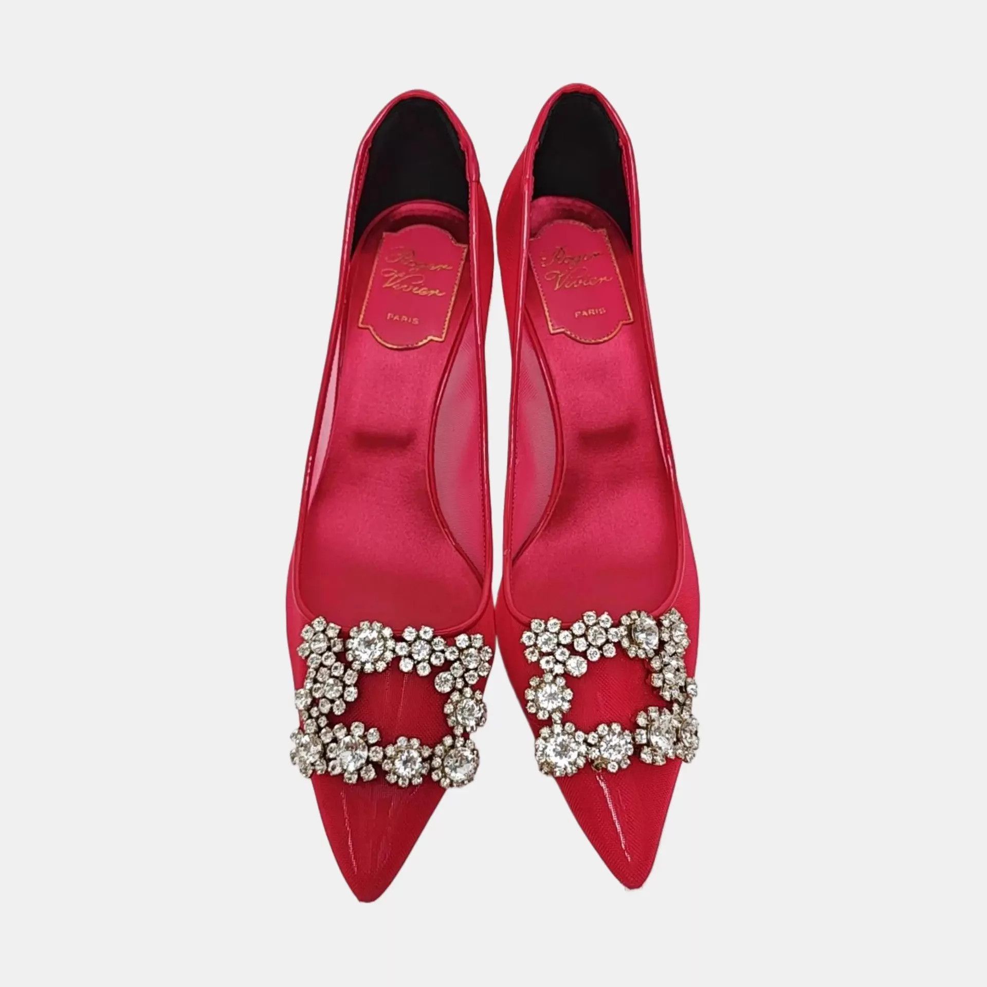 Roger Vivier Roger Vivier Crystal Buckle Pumps 38 Size US 7.5 / IT 37.5 - 1 Thumbnail