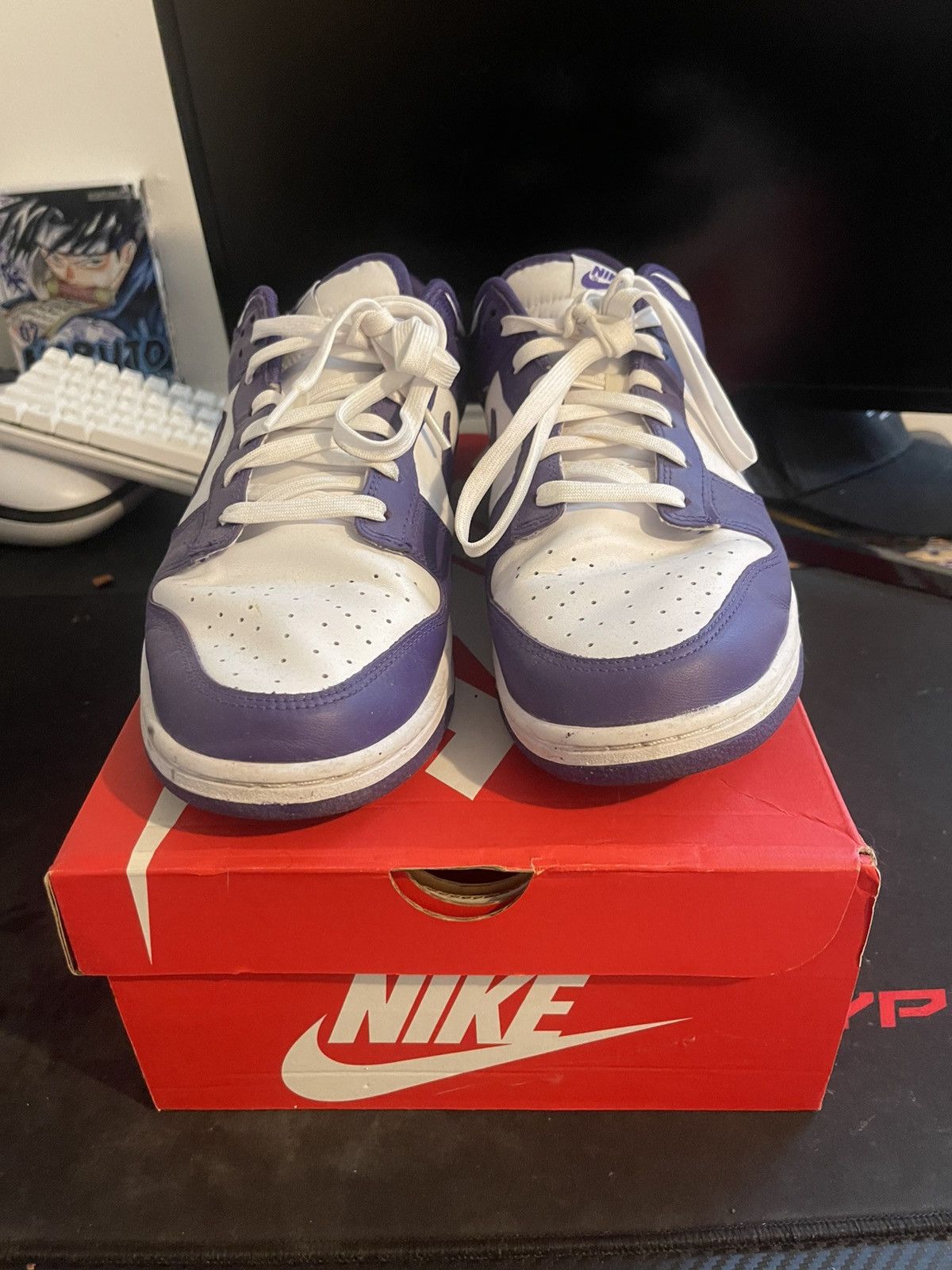 Nike Nike Dunks Championship Court Purple Size US 12.5 / EU 45-46 - 3 Thumbnail