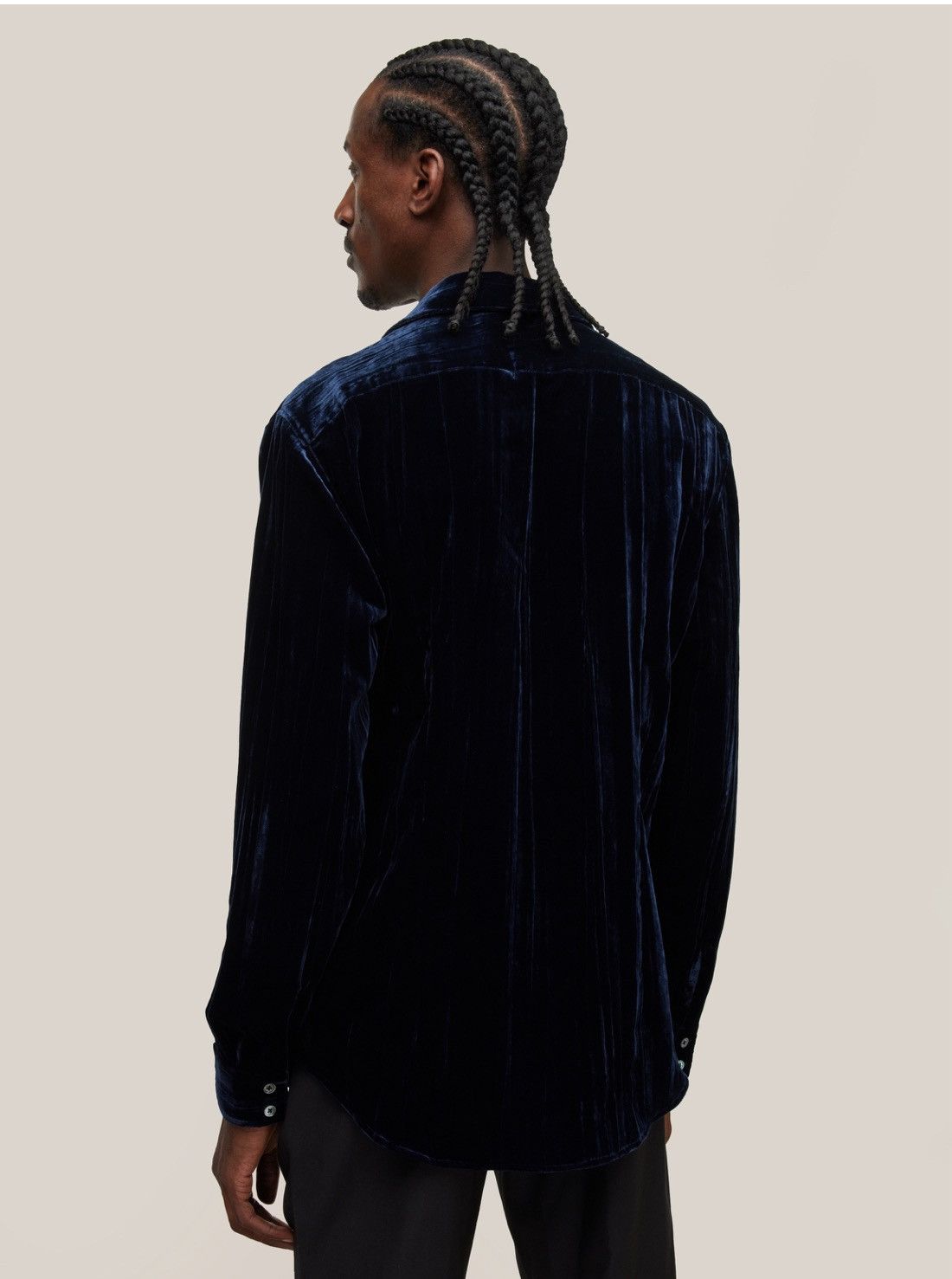 John Varvatos Crinkled Velvet slim Shirt large Size US L / EU 52-54 / 3 - 12 Thumbnail