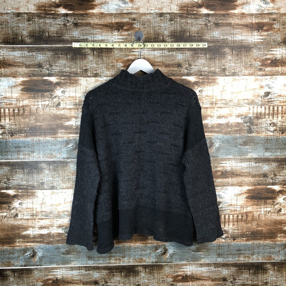Homespun Knitwear × Japanese Brand Linea Piu japan Grey ripped Knitwear #A1731 Size US M / EU 48-50 / 2 - 13 Thumbnail
