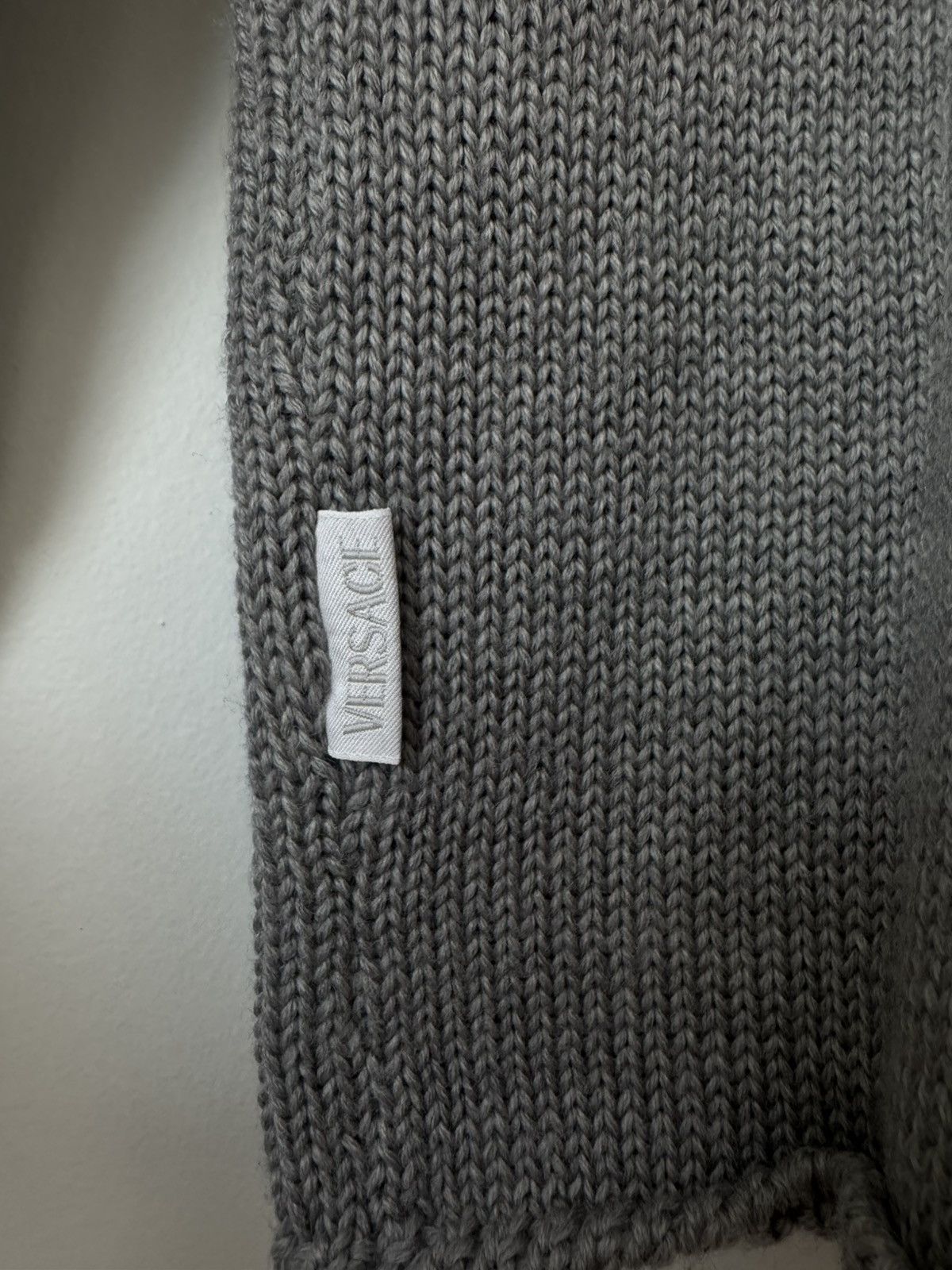 Versace Vintage Versace Gray Knit Sweater Size US M / EU 48-50 / 2 - 3 Thumbnail