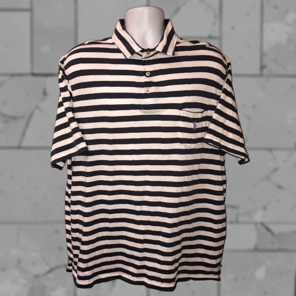 Polo Ralph Lauren Polo Ralph Lauren Mens Striped Golf Polo Shirt XXL Multicolor Size US XXL / EU 58 / 5 - 1 Thumbnail