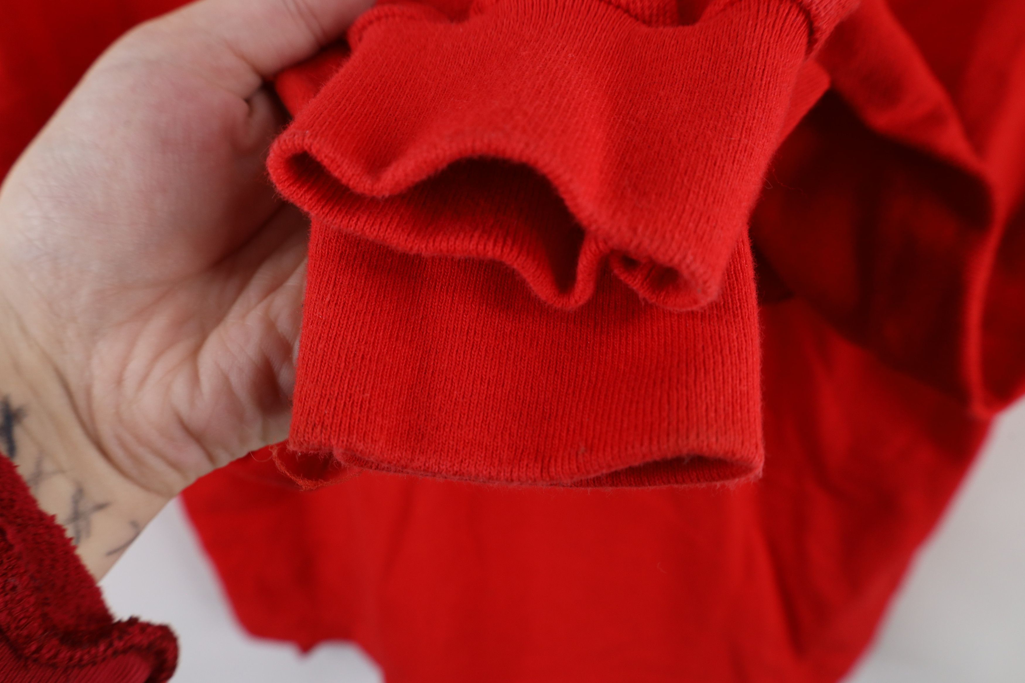Vintage Vintage 90s Streetwear Long Sleeve Rugby Polo Shirt Red Size US L / EU 52-54 / 3 - 8 Thumbnail