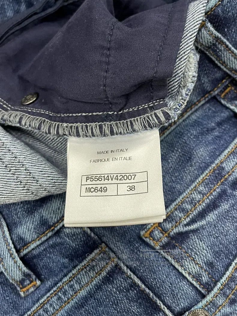 Chanel Chanel Cuban series blue faded jeans Size 25" / US 0 / IT 36 - 6 Thumbnail