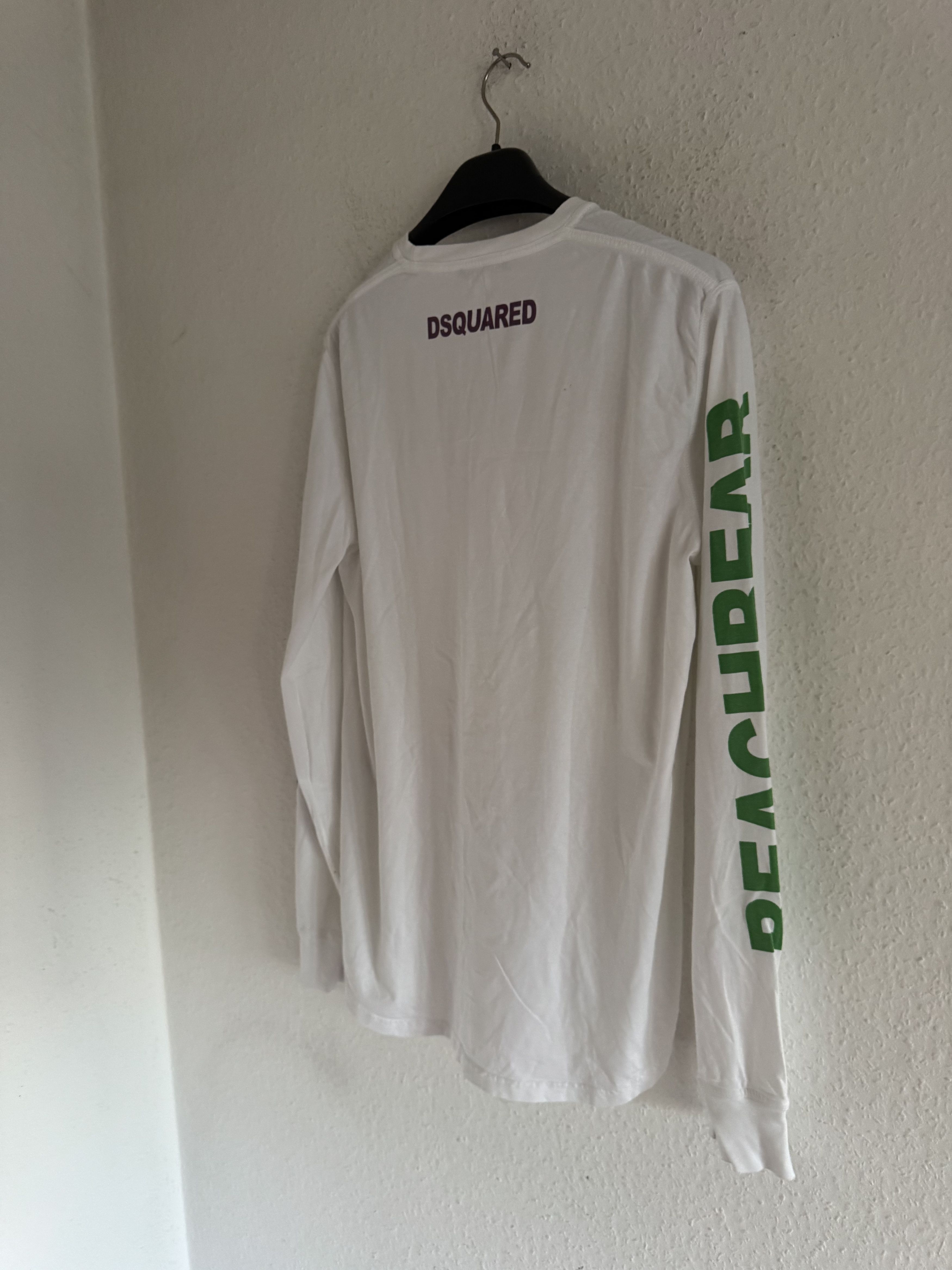 Dsquared2 SS12 Woof Print Long Sleeve Shirt Size US XXL / EU 58 / 5 - 8 Thumbnail