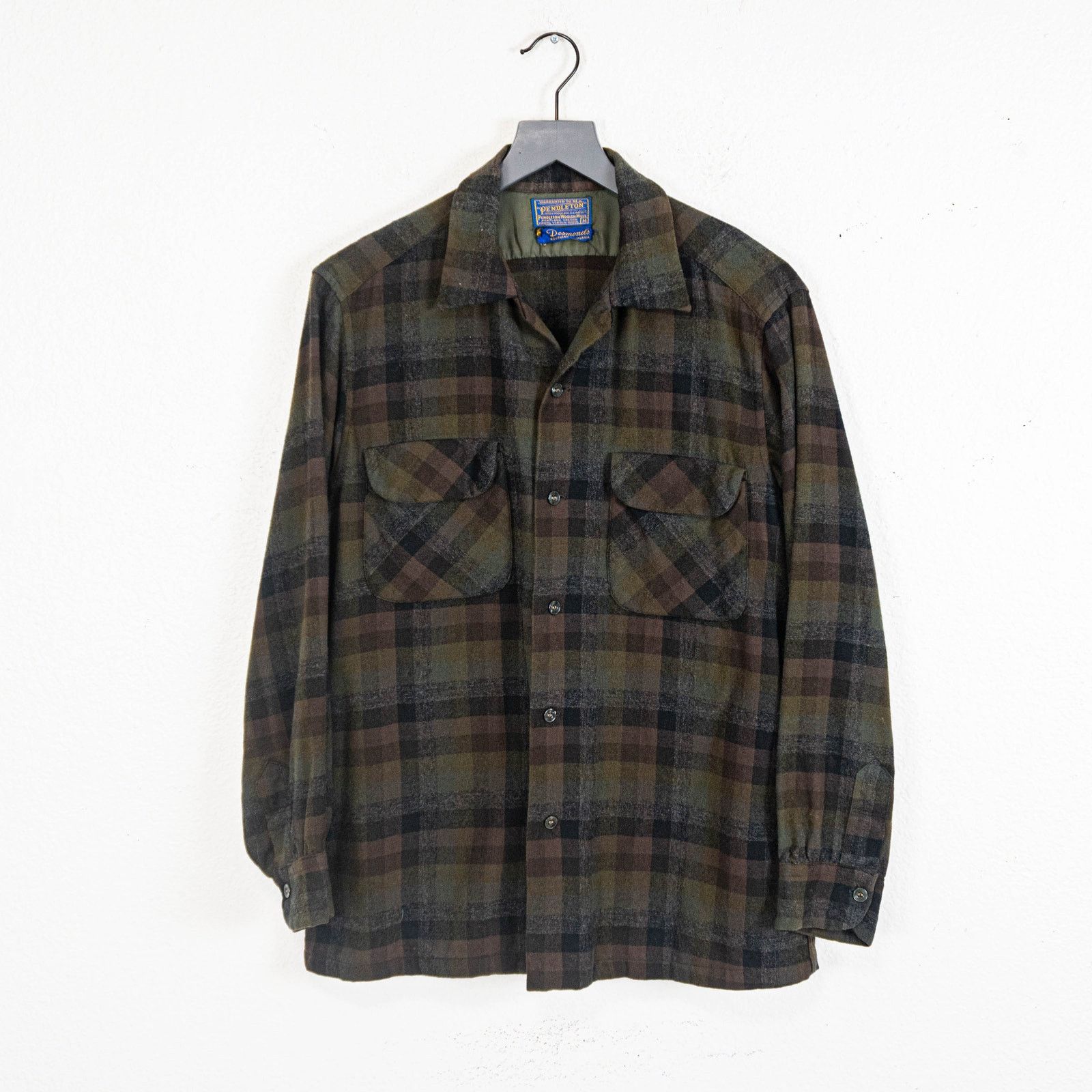 Pendleton 1950s Pendleton Wool Board Shirt Desmond’s Plaid Loop Collar Size US M / EU 48-50 / 2 - 1 Thumbnail