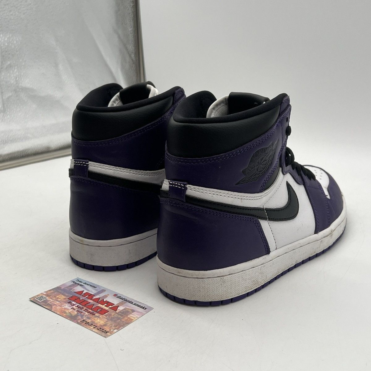 Nike Air Jordan 1 high court purple 2.0 Size US 9.5 / EU 42-43 - 5 Thumbnail