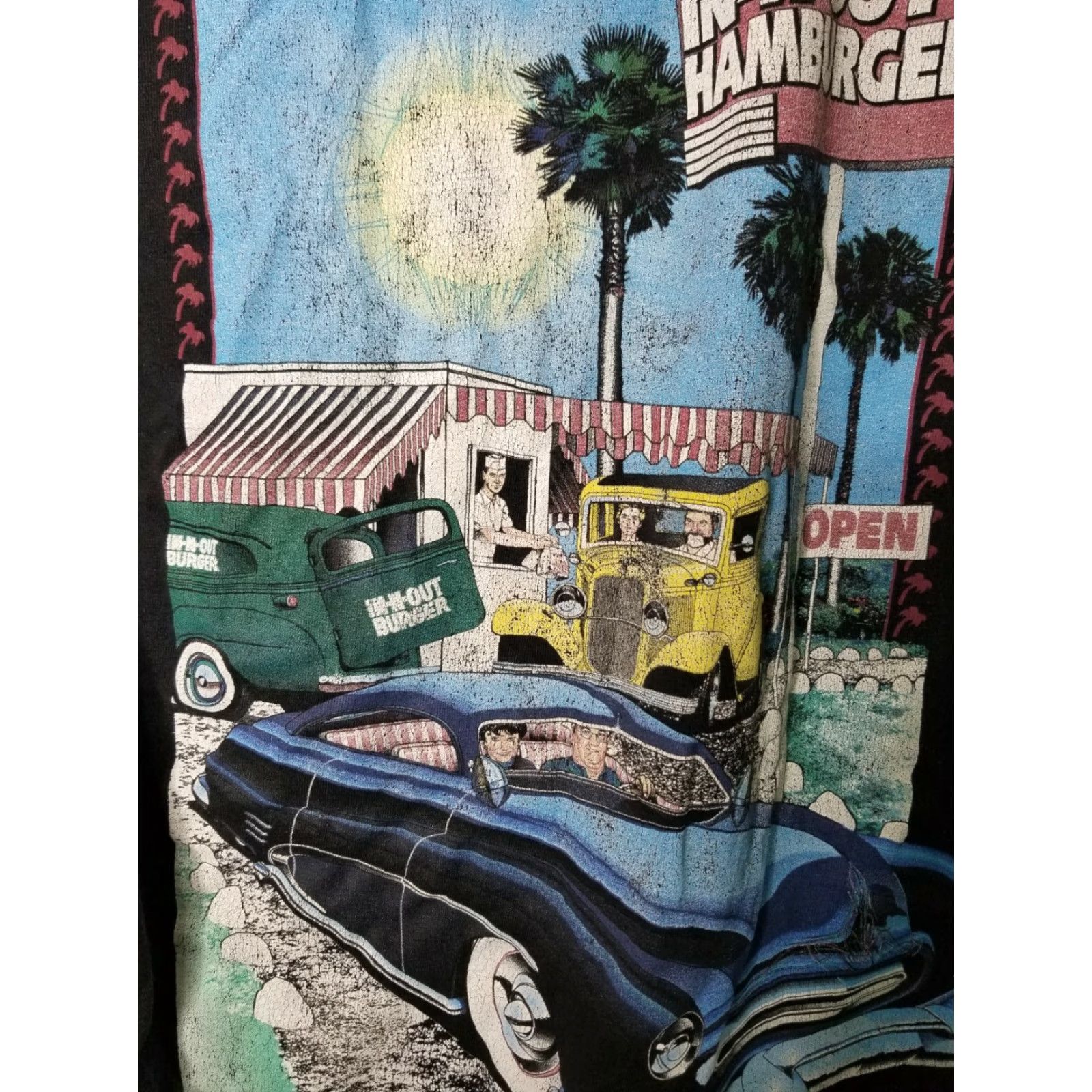 Doublet VINTAGE In-N-Out Burger T-Shirt Mens L Cars California Double-Sided Graphic Tee Black 100% Cotton Crew Neck Short Sleeve Black Size US L / EU 52-54 / 3 - 3 Thumbnail