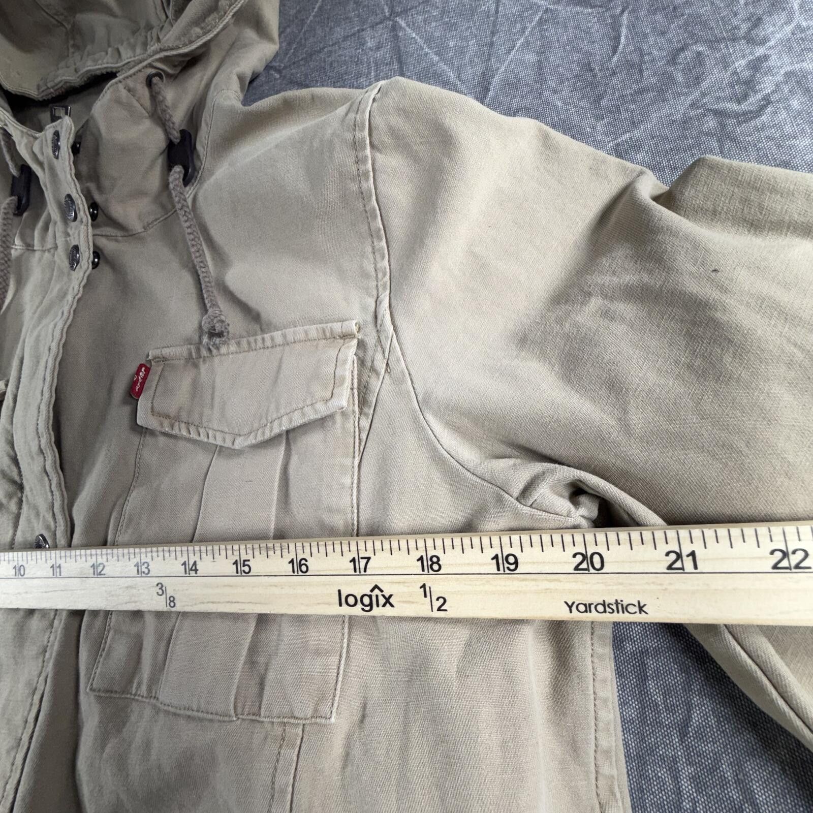 Levi's Levi's Jacket Women's L Khaki Hooded Utility Military Field Size L / US 10 / IT 46 - 7 Thumbnail