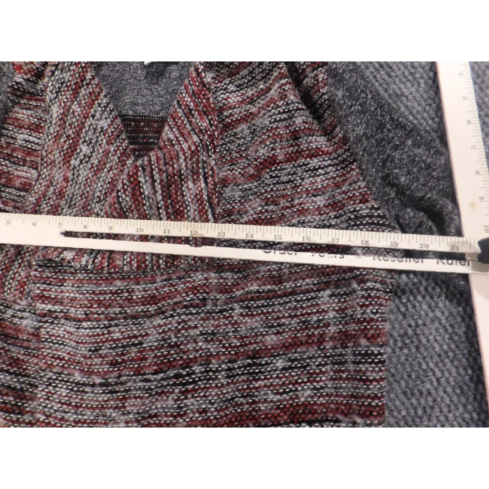 Lucky Brand Lucky Brand Cardigan Sweater Womens Small Red Open Chest Wool Acrylic Mock Neck Casual Knit Embroidered Regular Fit Adult Womens Size S / US 4 / IT 40 - 6 Thumbnail